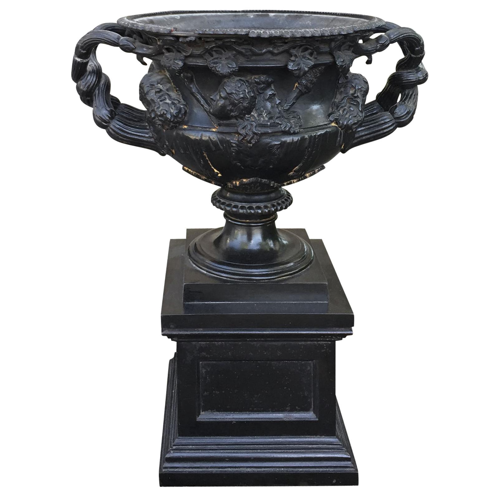 19th Century Grand Tour Italian Bronze Urn in the Style of Warwick For Sale