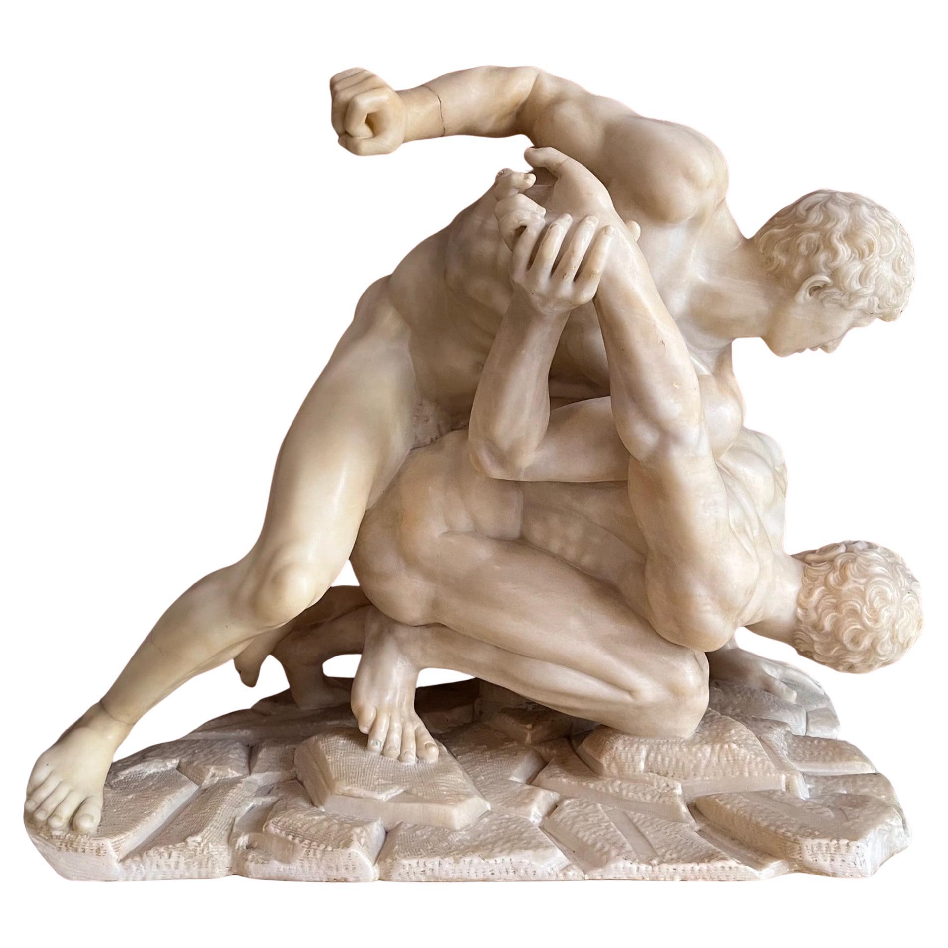 19th Century Grand Tour Marble After The Wrestlers