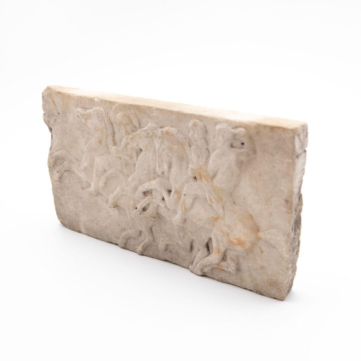 Other 19th Century Grand Tour Marble Relief – Fragment of the Parthenon Frieze
