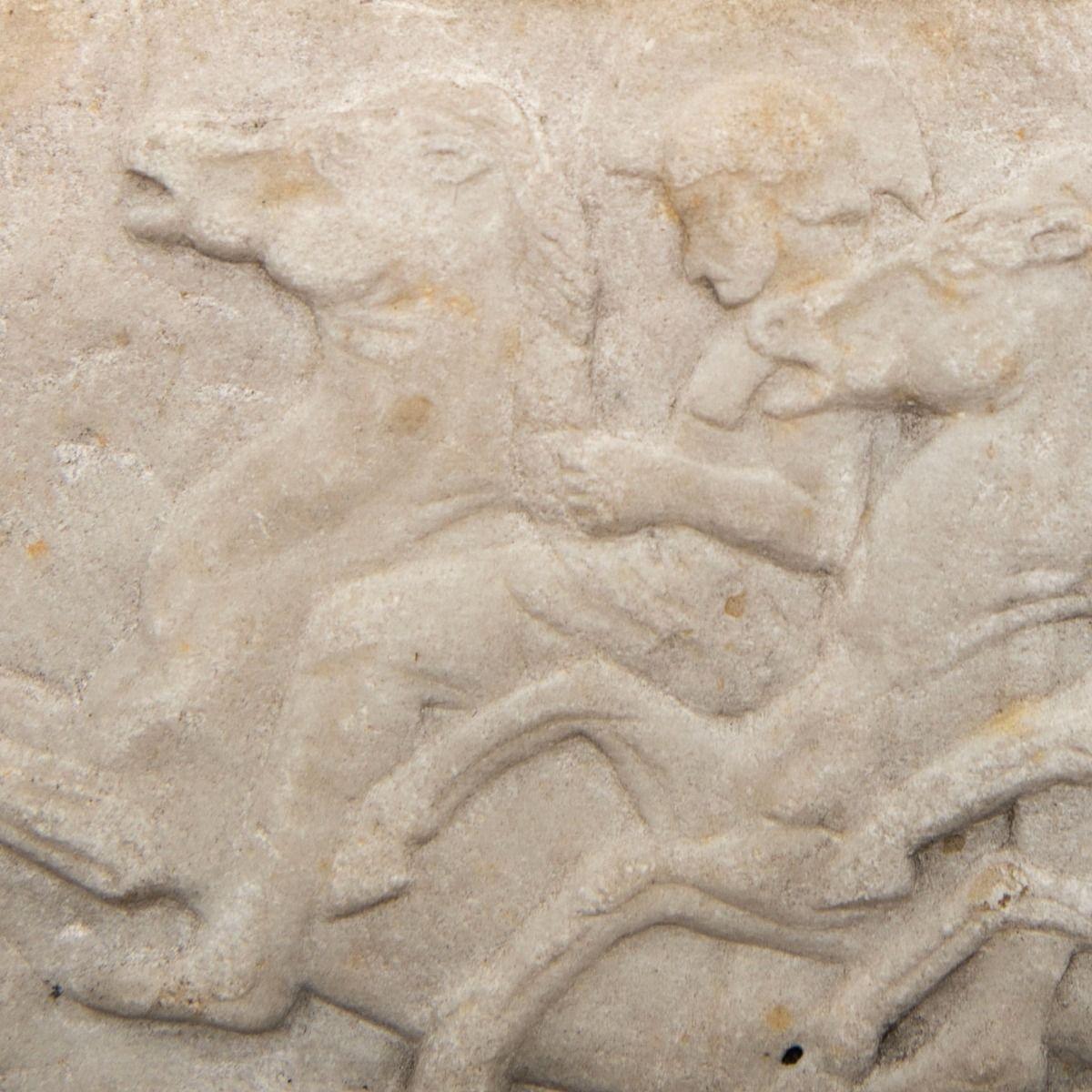 Greek 19th Century Grand Tour Marble Relief – Fragment of the Parthenon Frieze