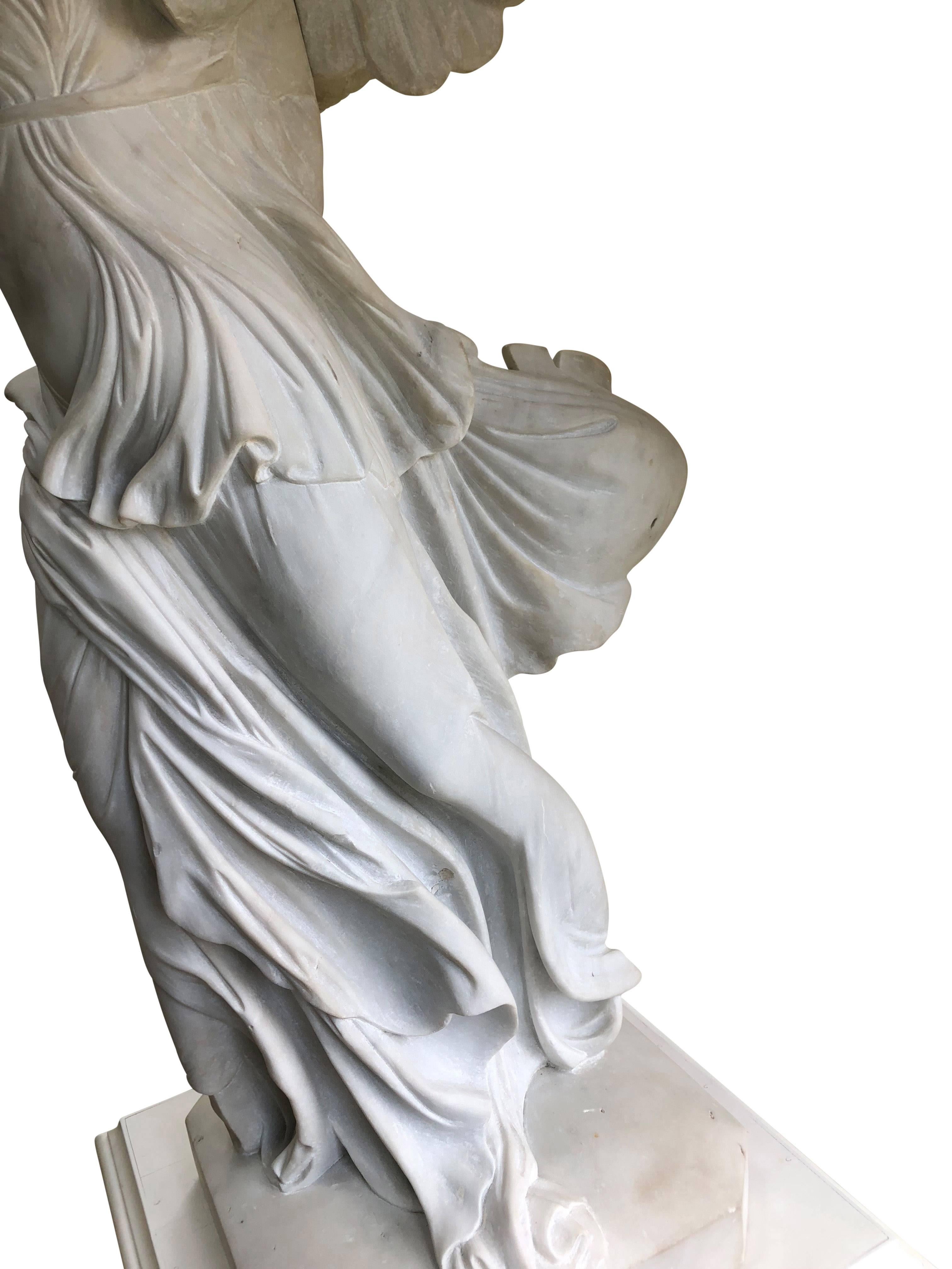 19th Century Grand Tour Marble Winged Victory 1