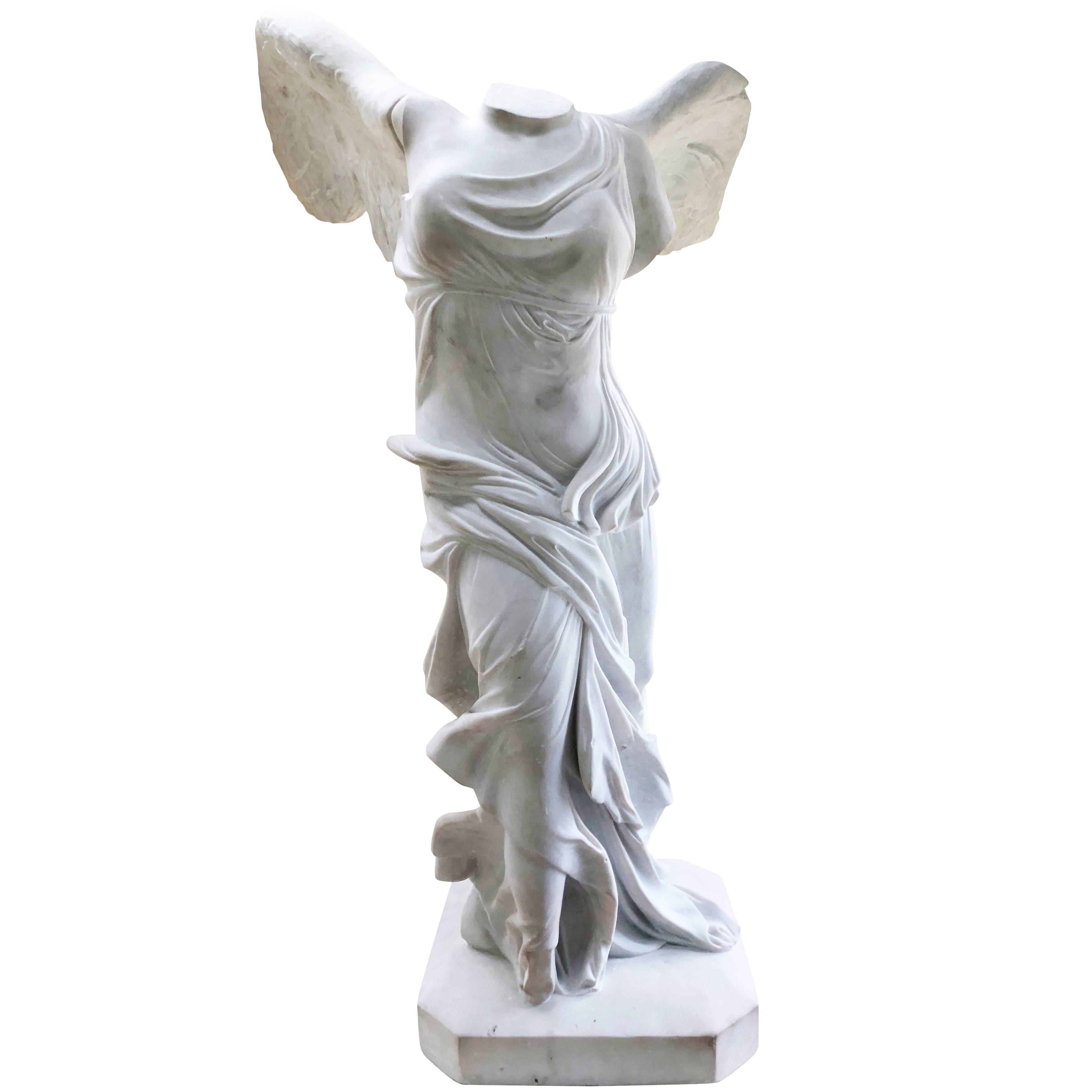19th Century Grand Tour Marble Winged Victory