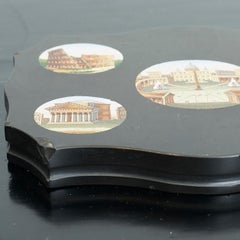 19th Century Grand Tour Micro Mosaic Tablet with Roman Views