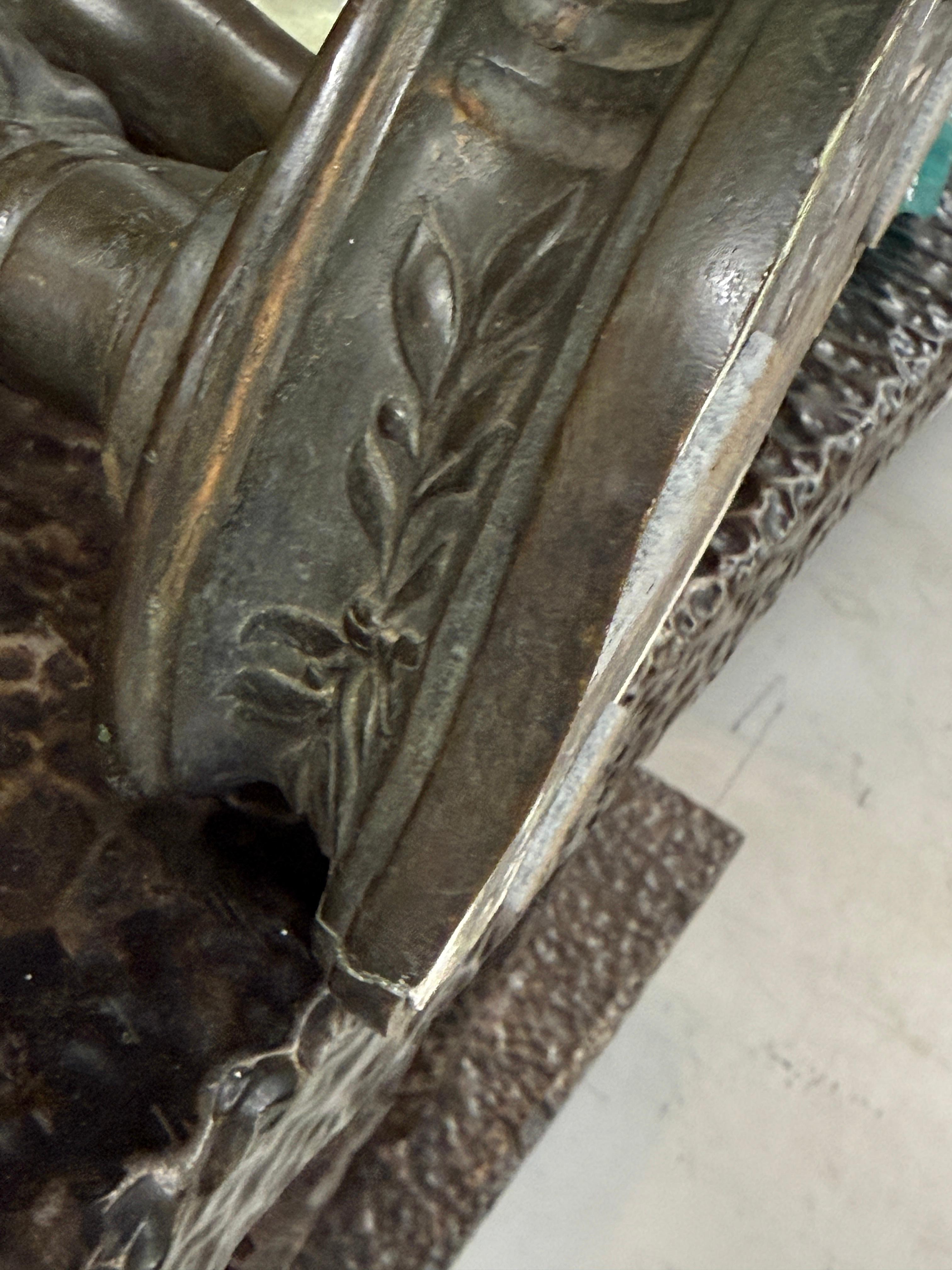 19th Century Grand Tour Neo Classical Bronze of Dancing Faun with Cymbals im Angebot 9