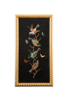 19th Century Grand Tour Pietra Dura of a Birds and Butterflies