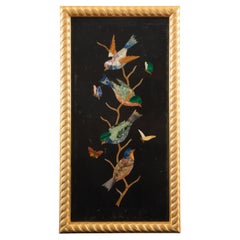19th Century Grand Tour Pietra Dura of a Birds and Butterflies