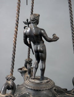 19th Century Grand-Tour Roman Hanging Oil Lamp