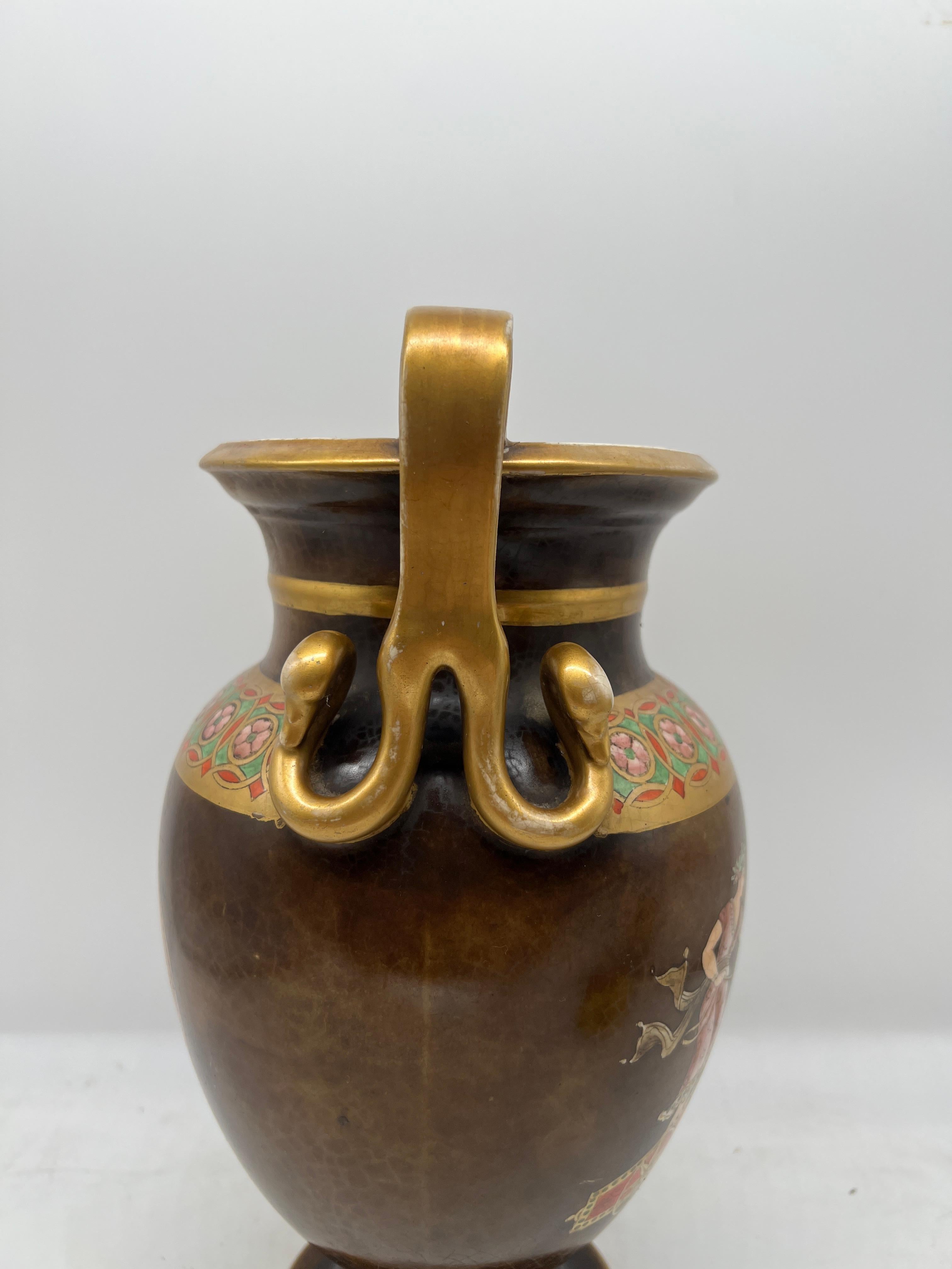 Céramique XIXe siècle, Vase de style Amphora Grand Tour Roman Revive d'après Thomas Hope en vente