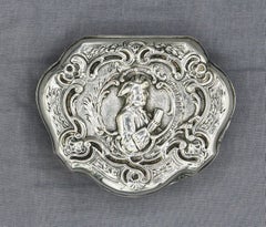 19th Century Grand Tour Silver Box, Likely Made in Germany