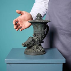 19th Century Grand Tour Style Bronze Dolphin Oil Lamp