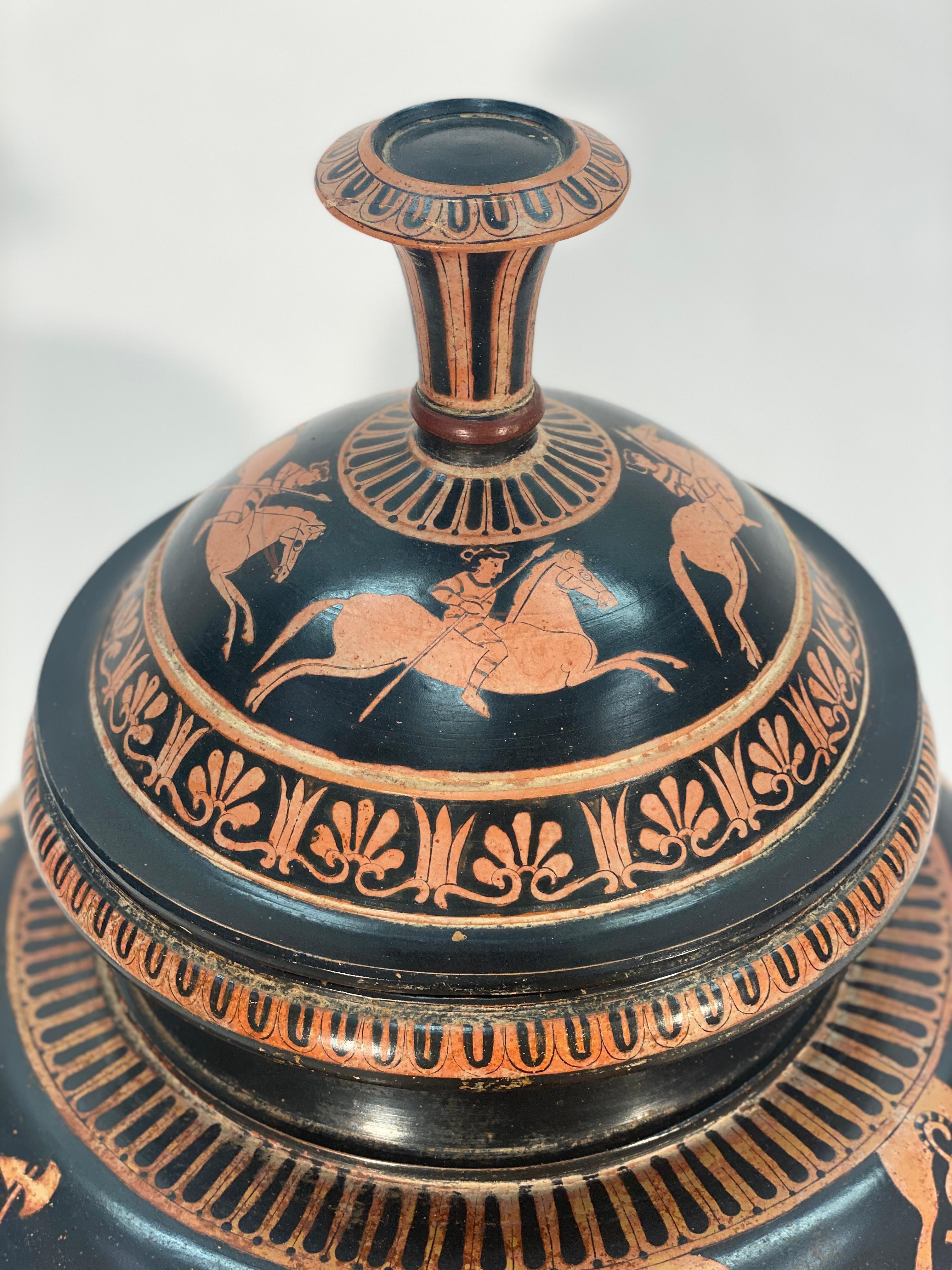 19th Century Grand Tour Style Greek Dinos Pottery 1