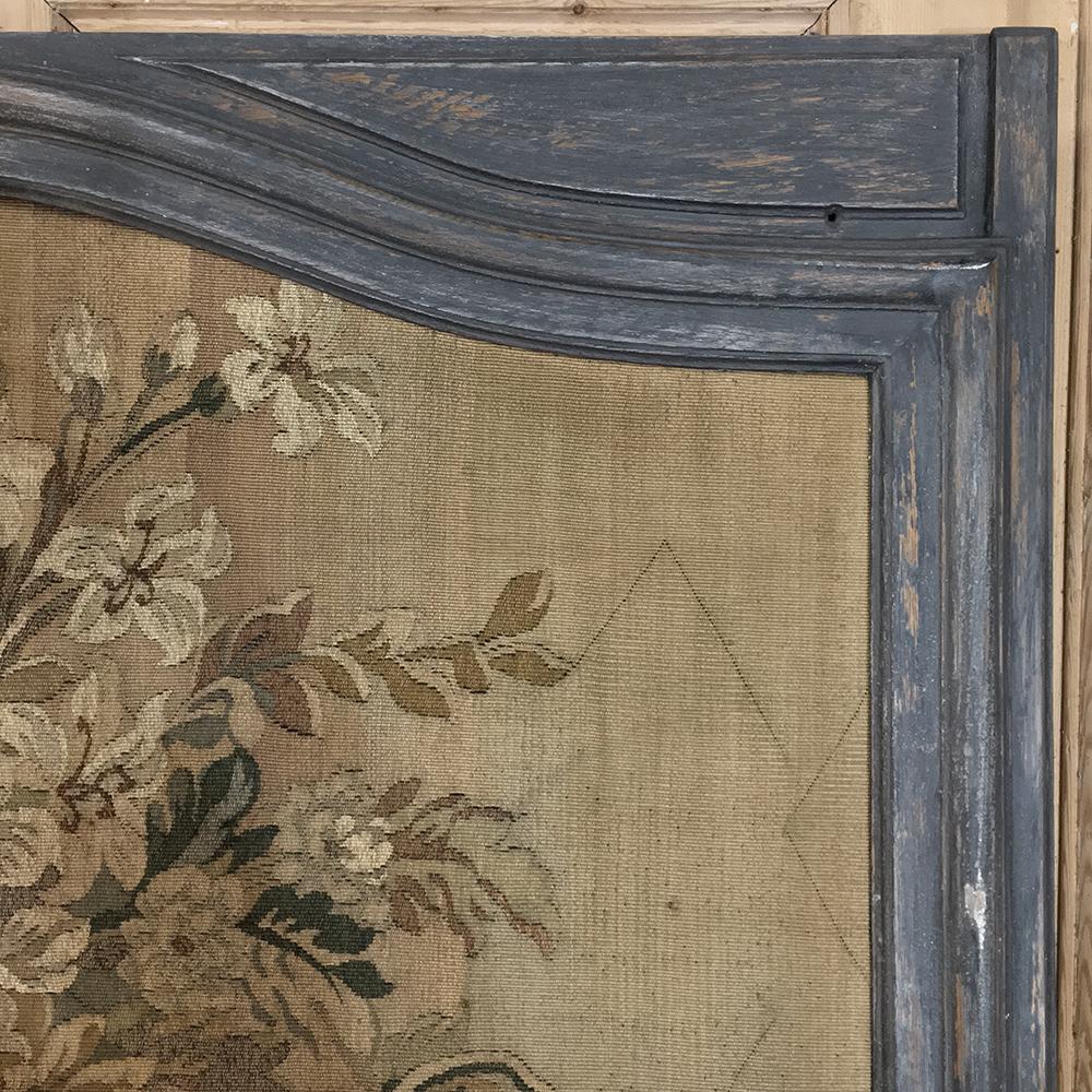 Fatto a mano Grand Trumeau del XIX secolo con arazzo Aubusson francese in vendita