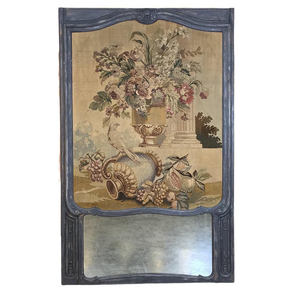 19th Century Grand Trumeau with French Aubusson Tapestry