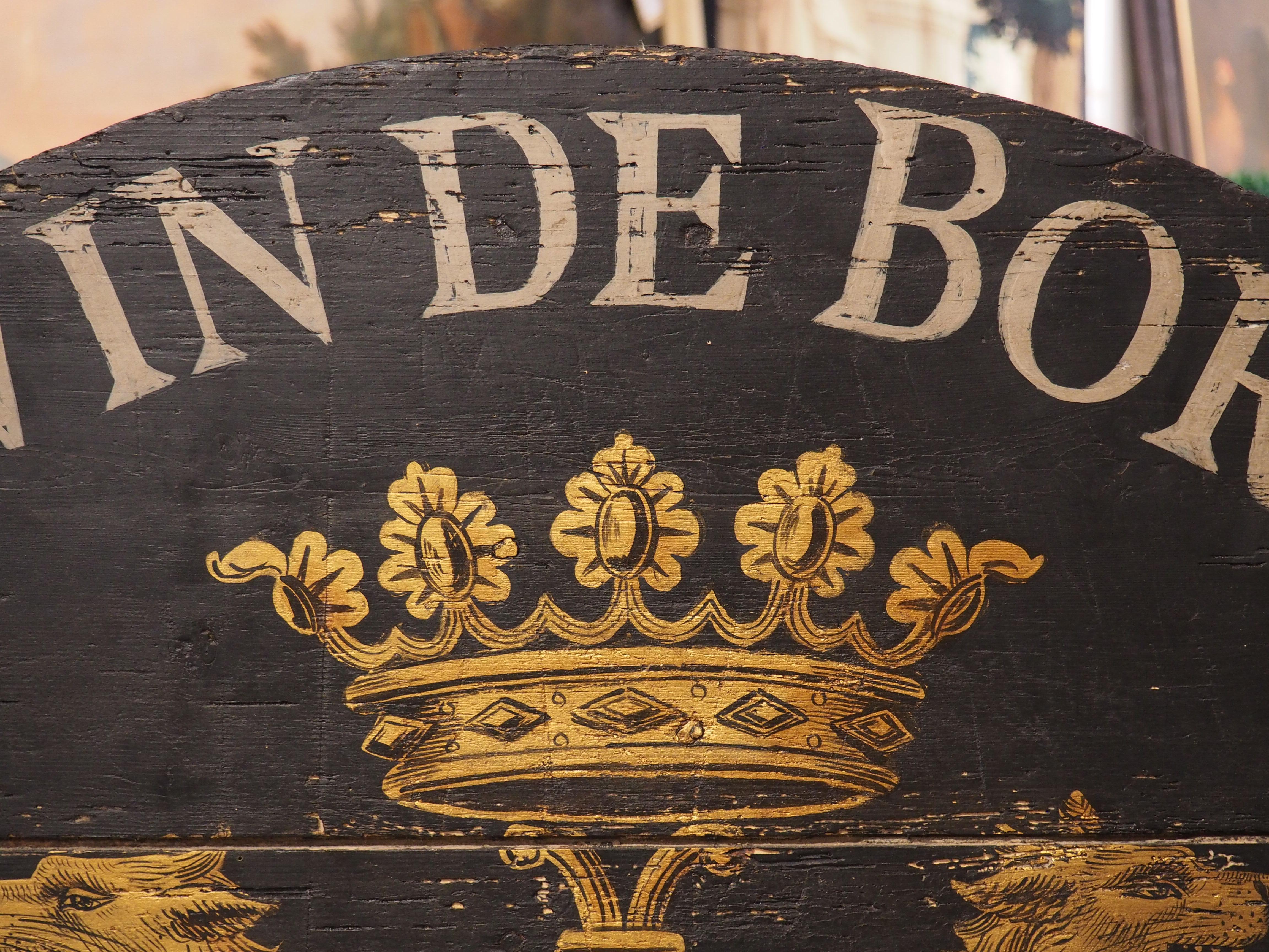 19th Century 'Grand Vin De Bordeaux' French Wine Tasting Table 5