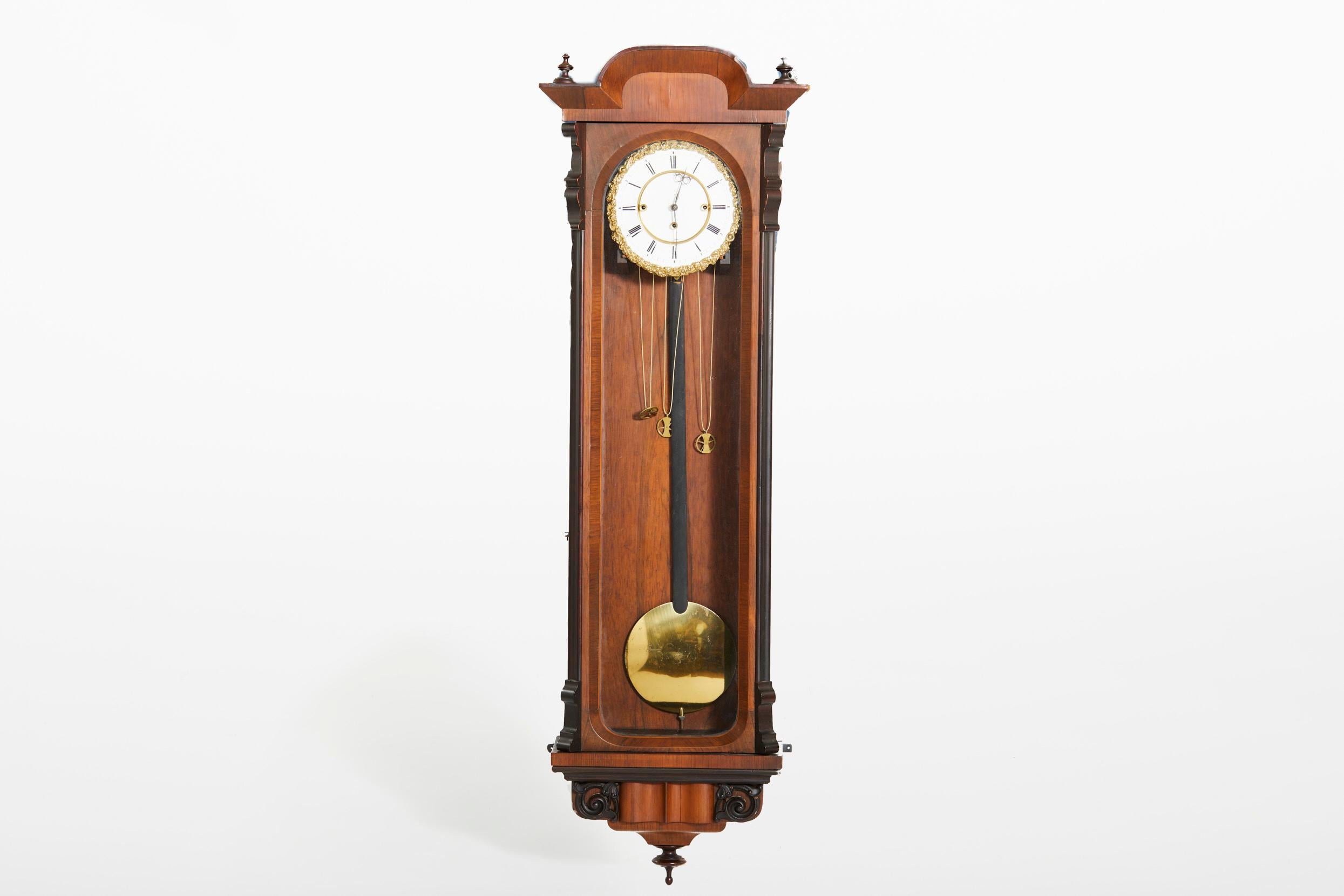 19th Century Grande Sonnerie Vienna Regulator Clock For Sale 5