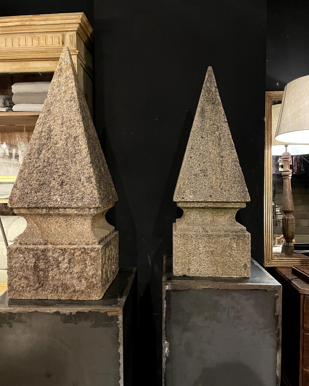 19th Century Granite Finials from Northern Cáceres Palace For Sale 1