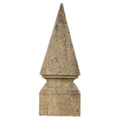 Antique 19th Century Granite Finials from Northern Cáceres Palace
