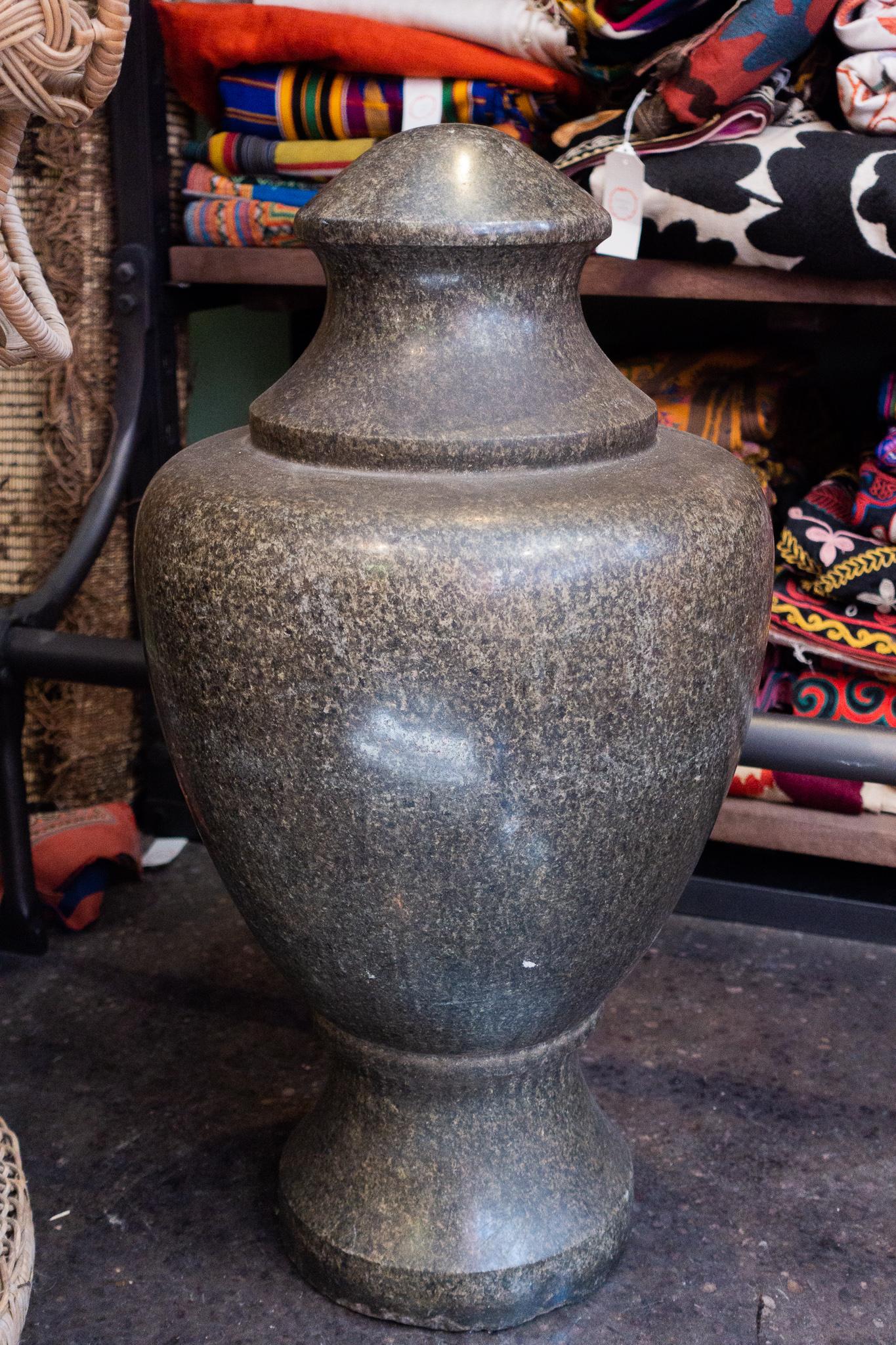 American 19th Century Granite Stone Grand Tour Style Decorative Vase For Sale