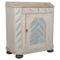 19th Century Gray Painted Pine Swedish Sideboard