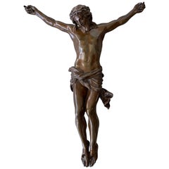 Finest Quality & Condition Large Bronze Corpus of Christ Attr. to F. Barbedienne