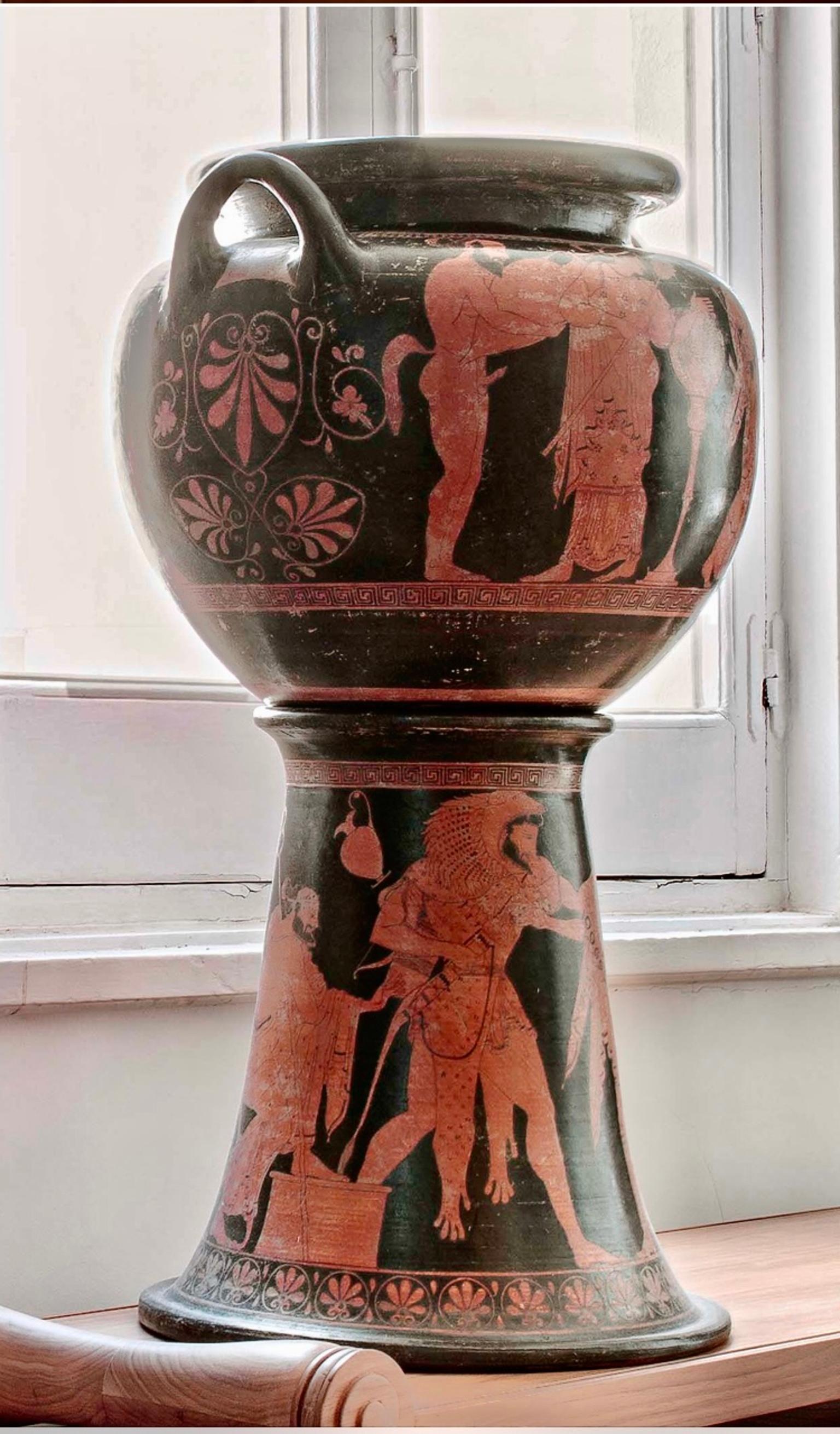 19. Jahrhundert  Griechische Gand-Turn-Vase „Lebes Gamikos“ im Angebot 13