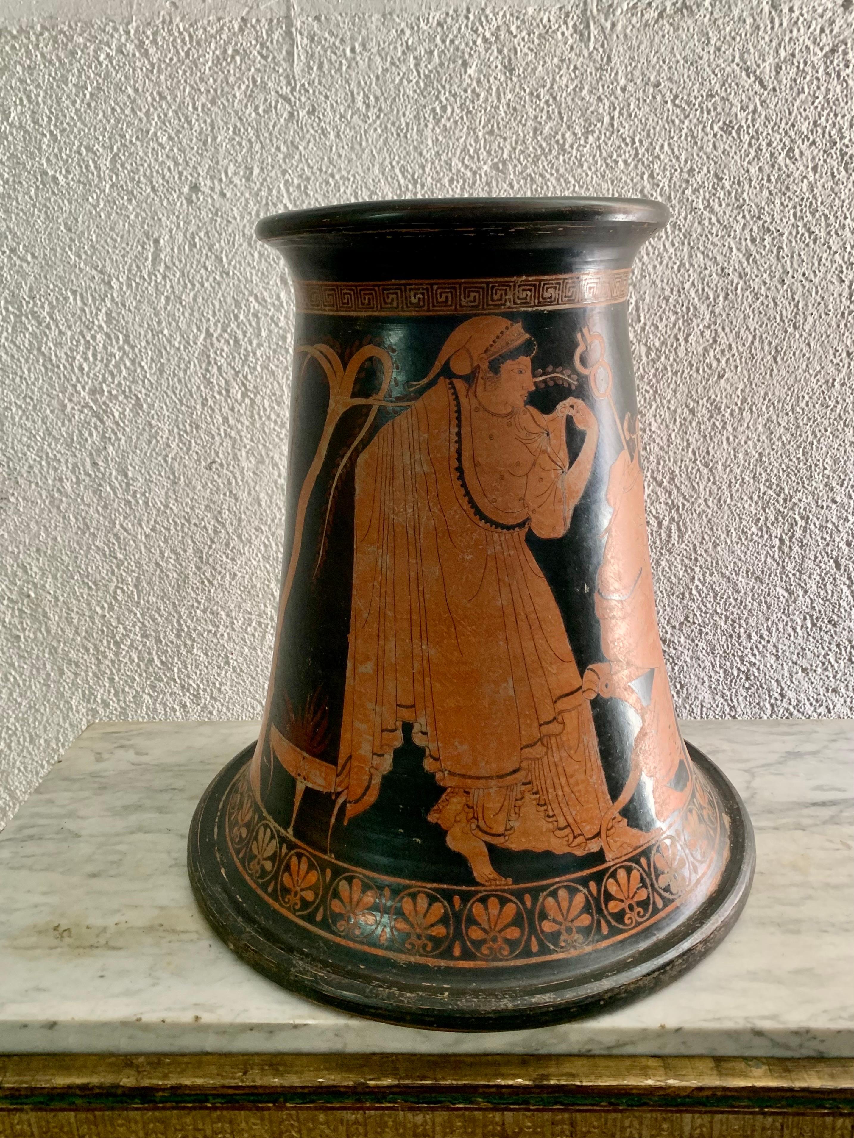 A GRAND TOUR replica of a Greek ceramic of the 