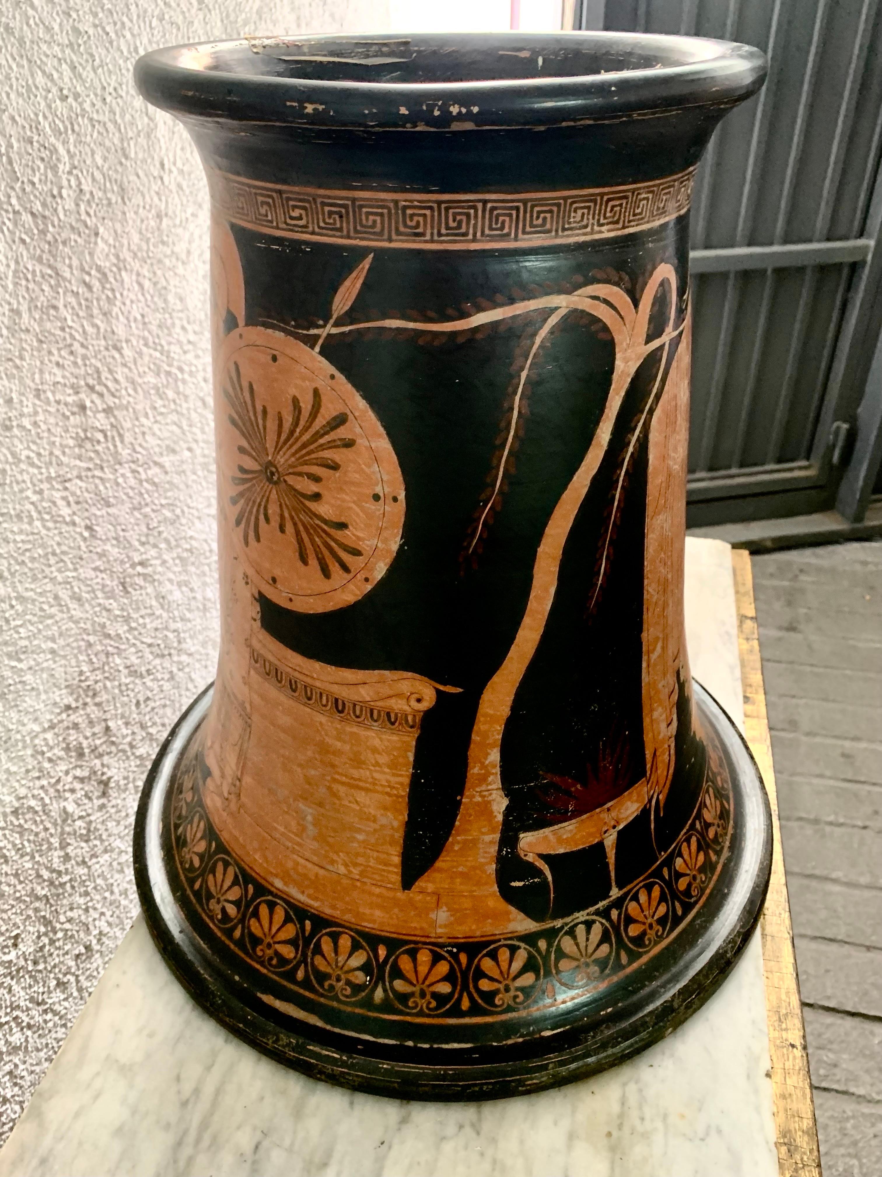 19. Jahrhundert  Griechische Gand-Turn-Vase „Lebes Gamikos“ (Handbemalt) im Angebot
