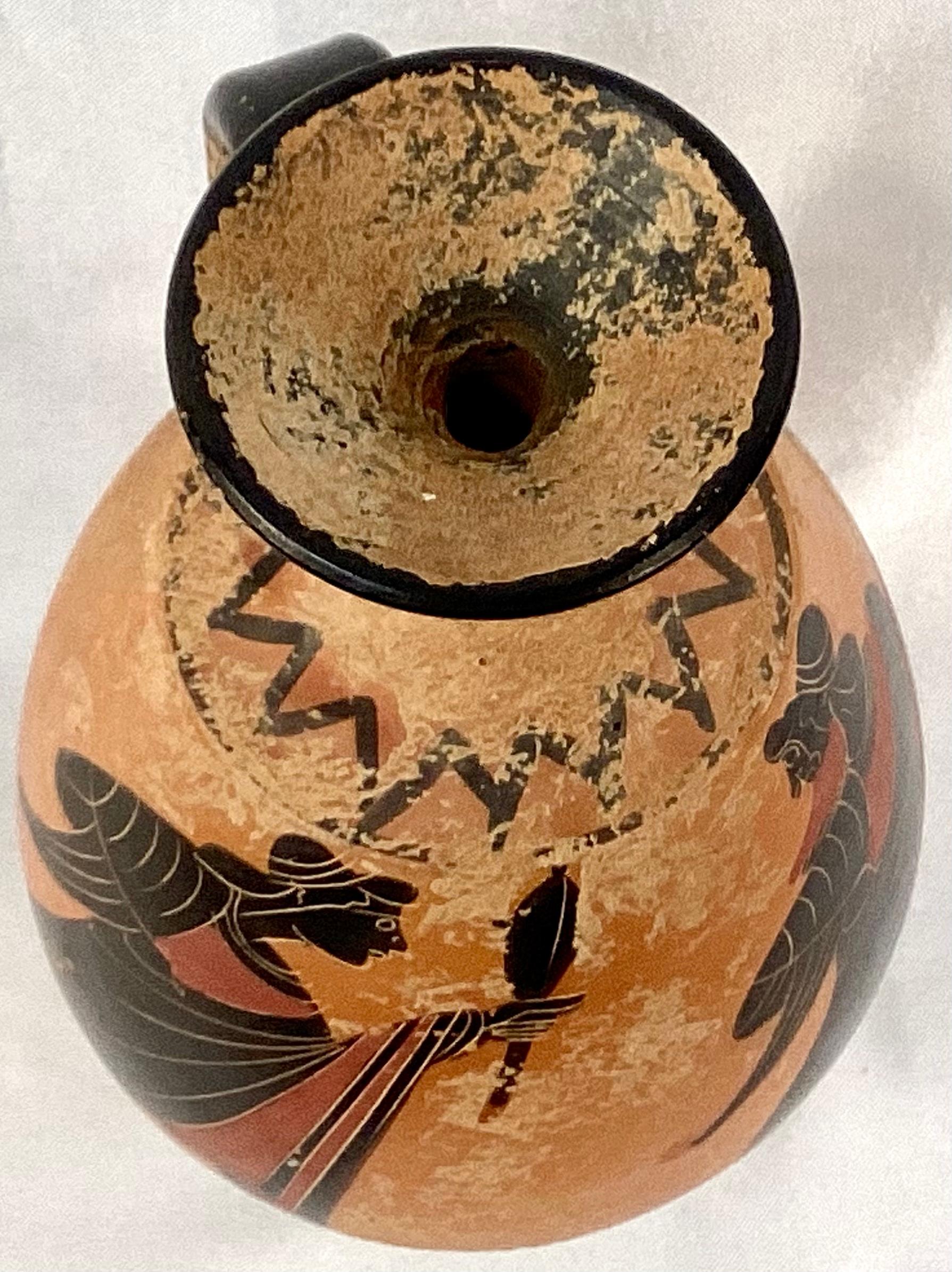 Griechischer Grand Tour-Keramik-Krug aus dem 19. Jahrhundert (Terrakotta) im Angebot
