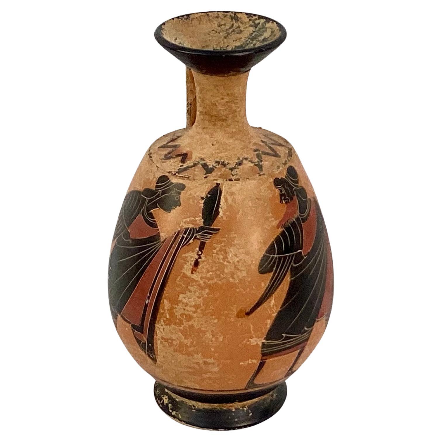 Pichet en poterie Grand Tour grecque du 19ème siècle