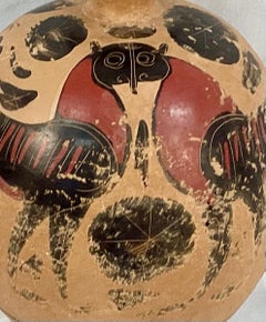 19th Century Greek Grand Tour Terracotta Aryballos (Oil Flask)