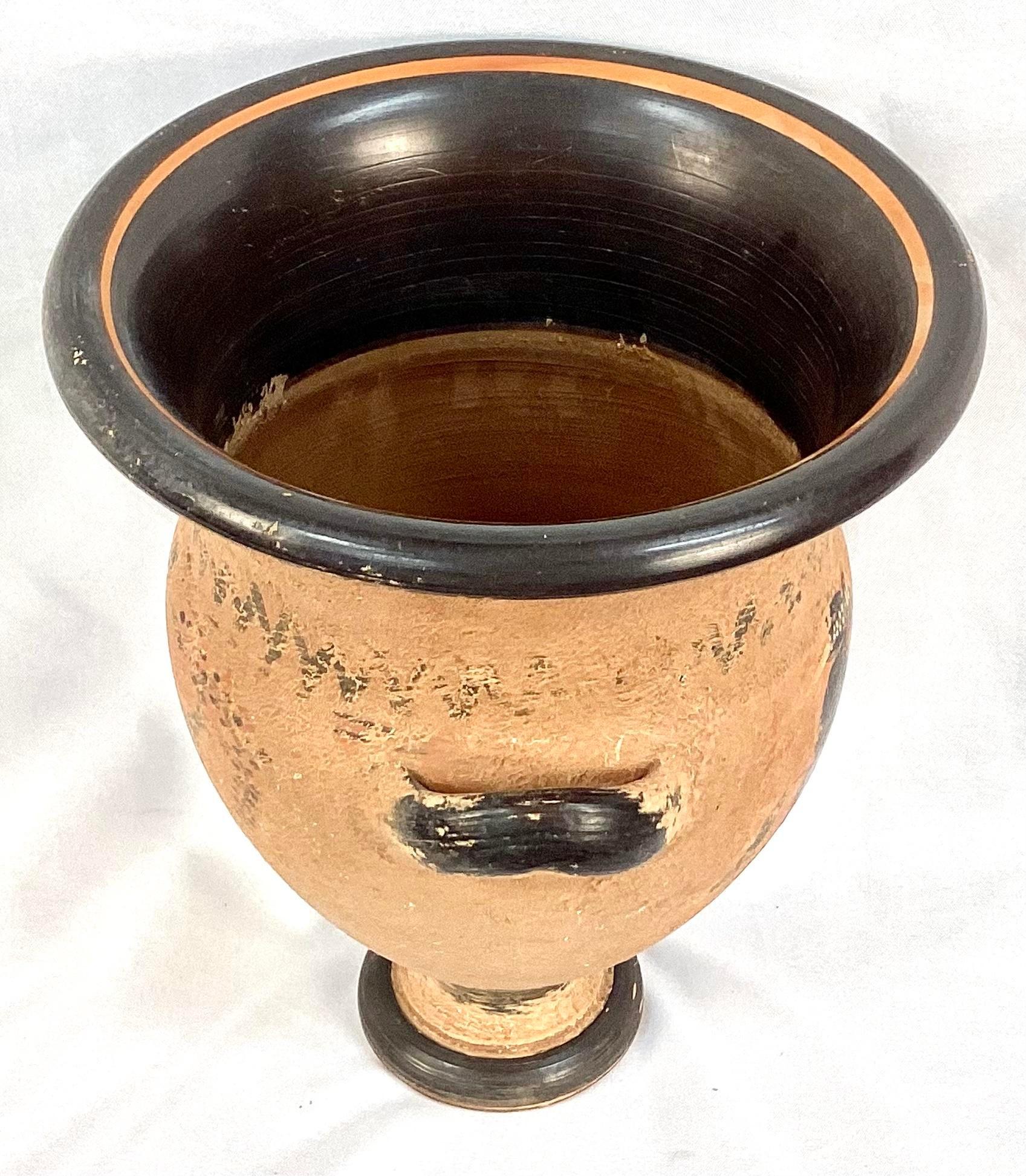 19th Century Greek Grand Tour Terracotta Jar In Good Condition For Sale In Bradenton, FL