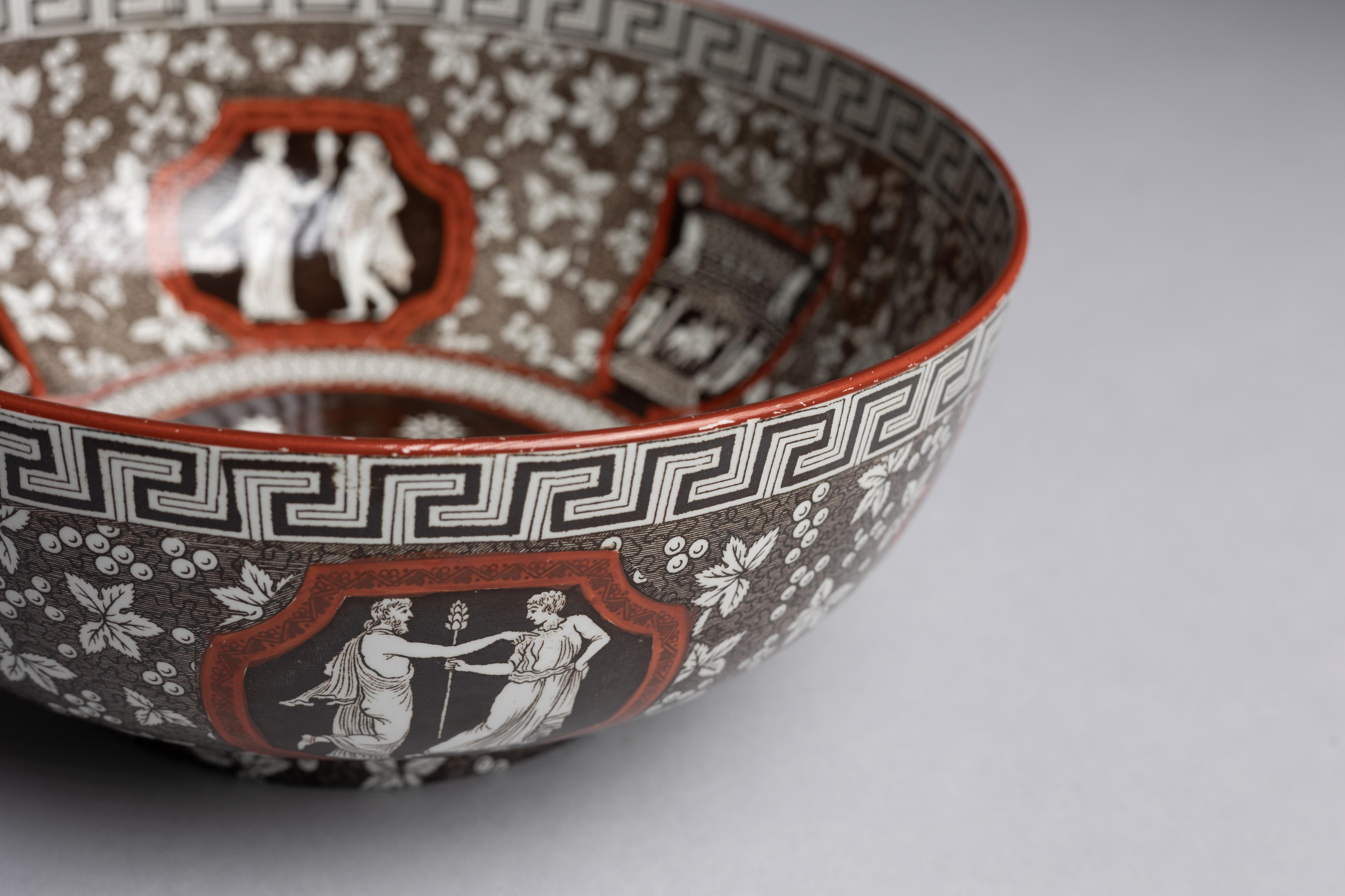 Earthenware 19th Century Greek Revival Copeland Spode Bowl For Sale
