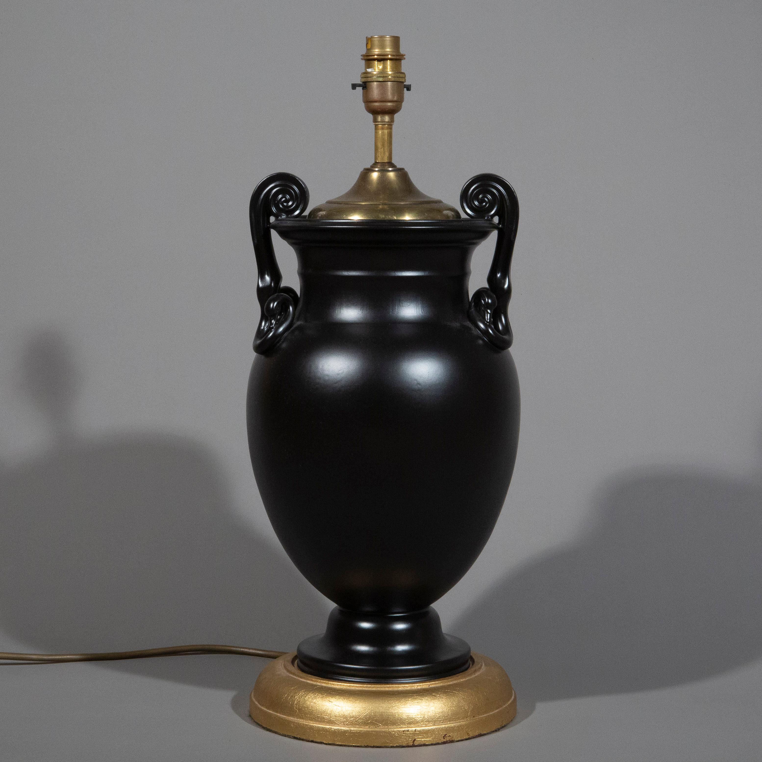 French 19th Century Volute Krater Table Lamp For Sale