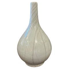 19th Century Greyish Celadon Glazed Chinese Porcelain Round Vase