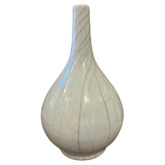 Graue Celadon-Vase aus glasiertem chinesischem Porzellan, 19. Jahrhundert