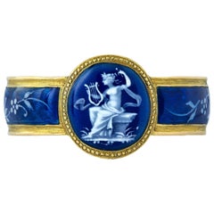 19th Century Grisaille Enamel Ring