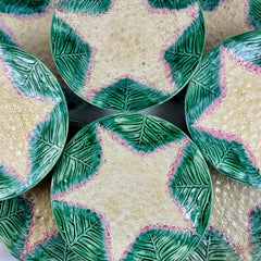 Etruskischer amerikanischer Majolika-Essteller mit Kamelienblütenmotiv, 19. Jahrhundert, von GS&H