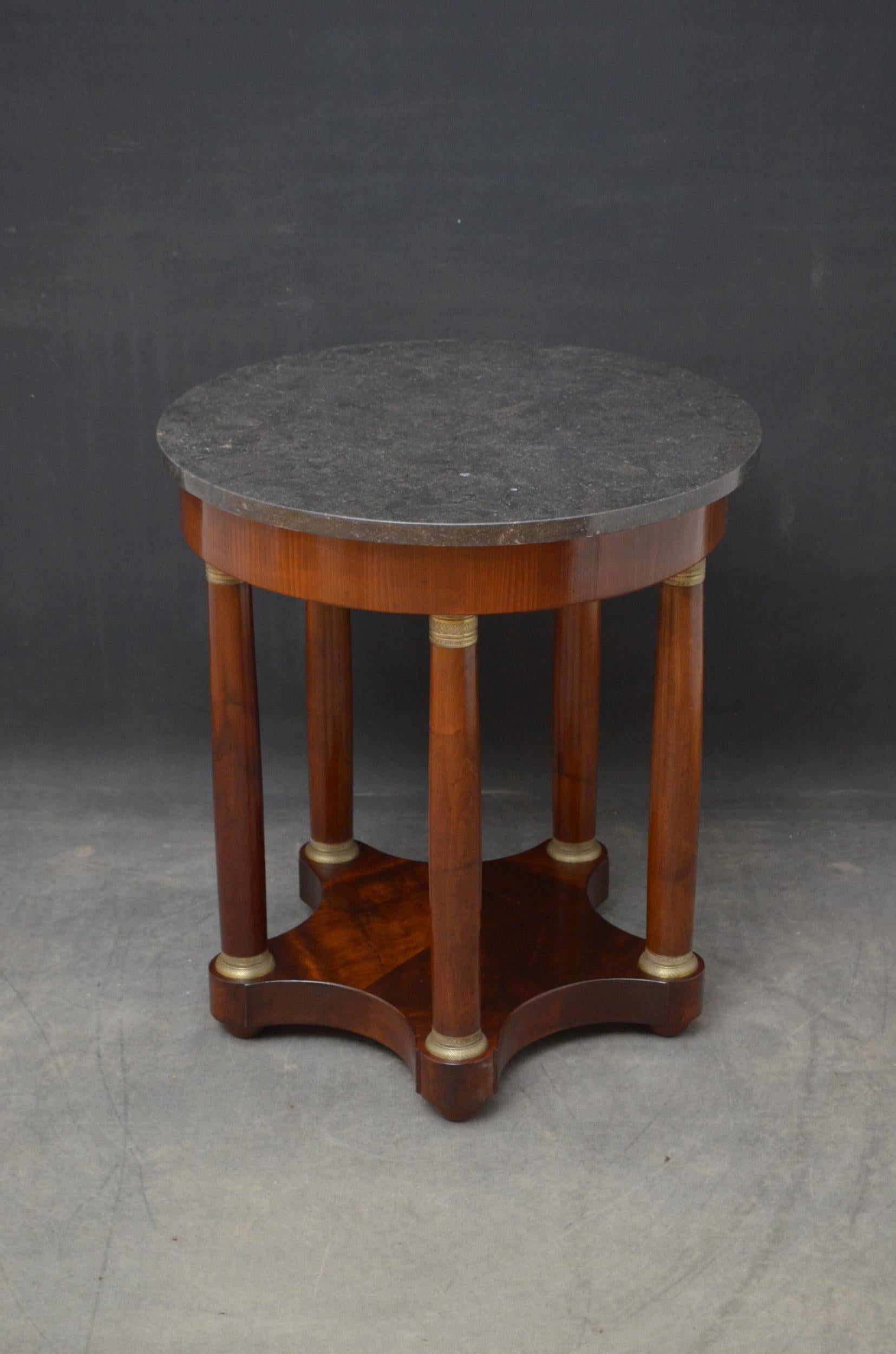 19th Century Gueridon Table in Mahogany In Good Condition For Sale In Whaley Bridge, GB