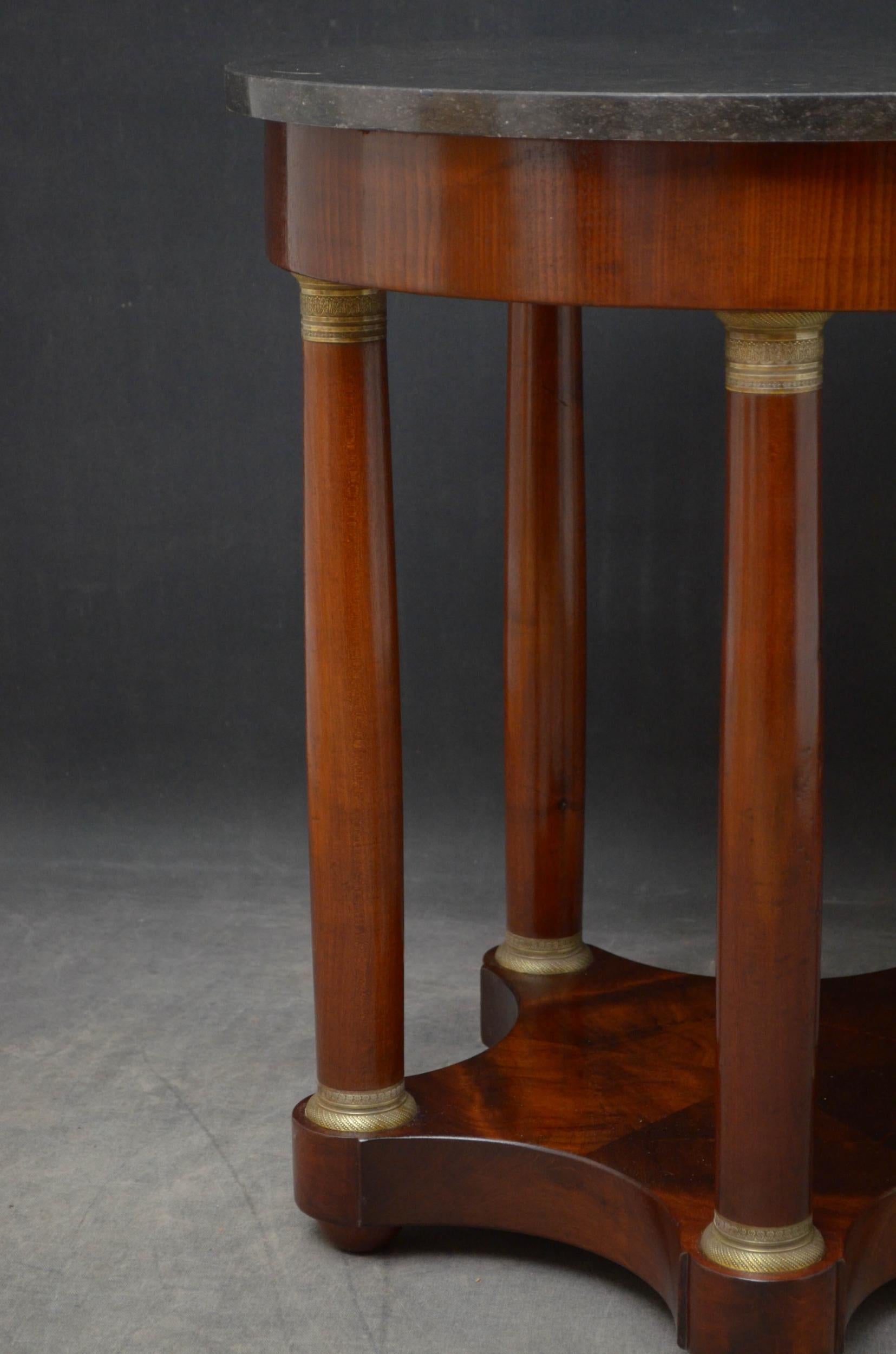 19th Century Gueridon Table in Mahogany For Sale 4