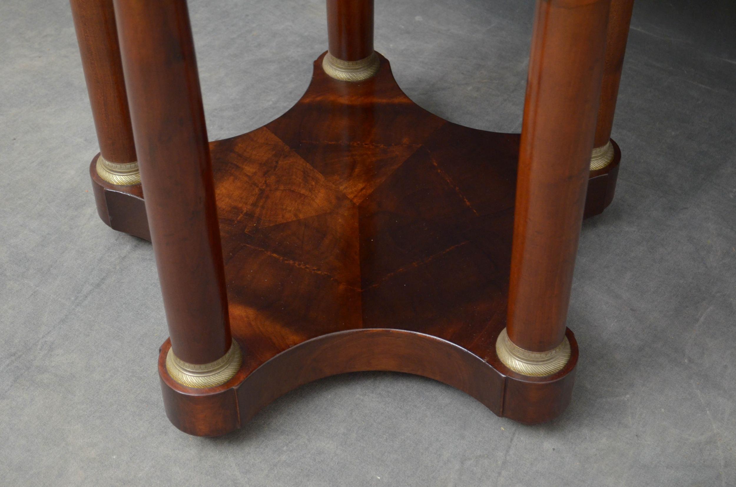 19th Century Gueridon Table in Mahogany For Sale 5