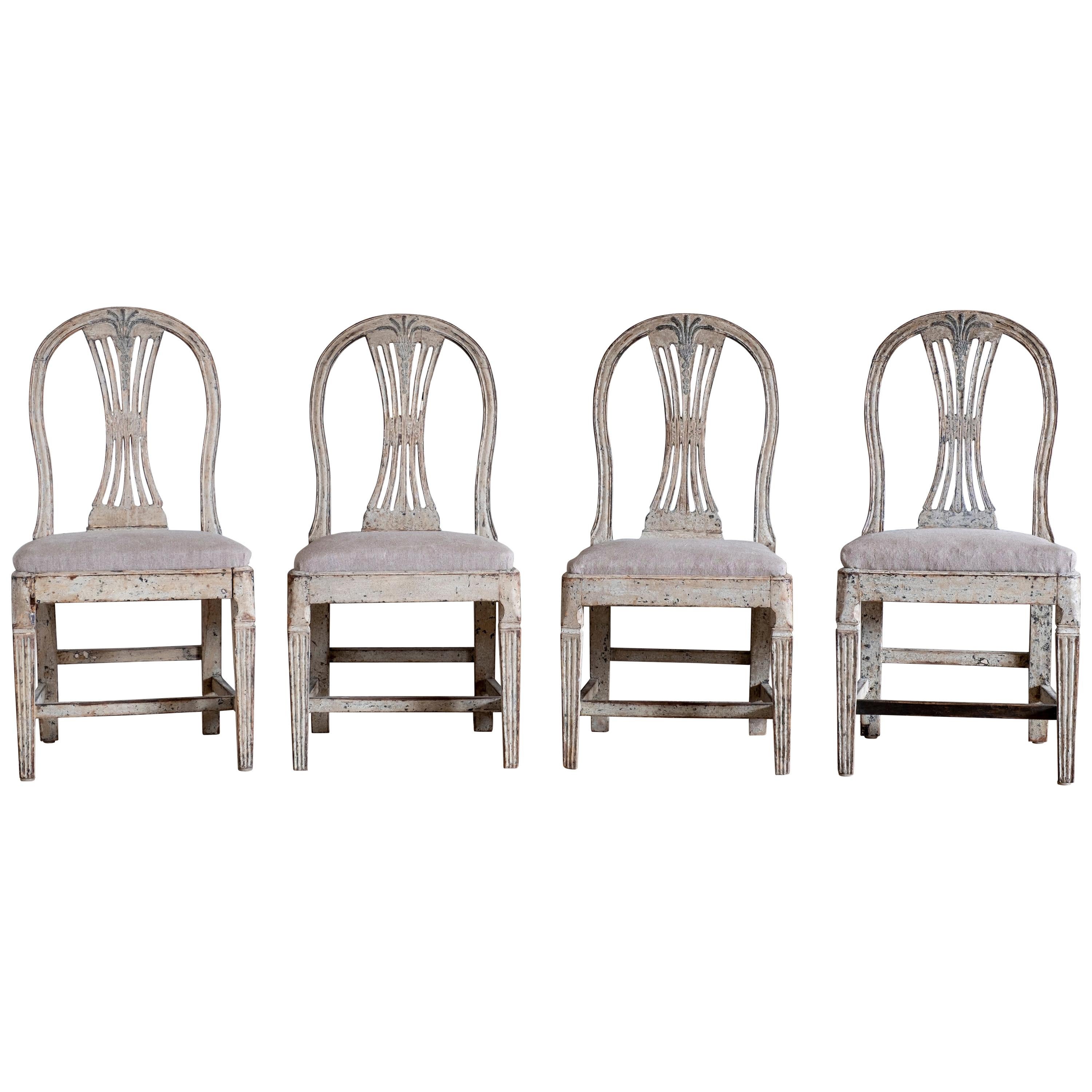 19th Century Gustavian Ax Chairs