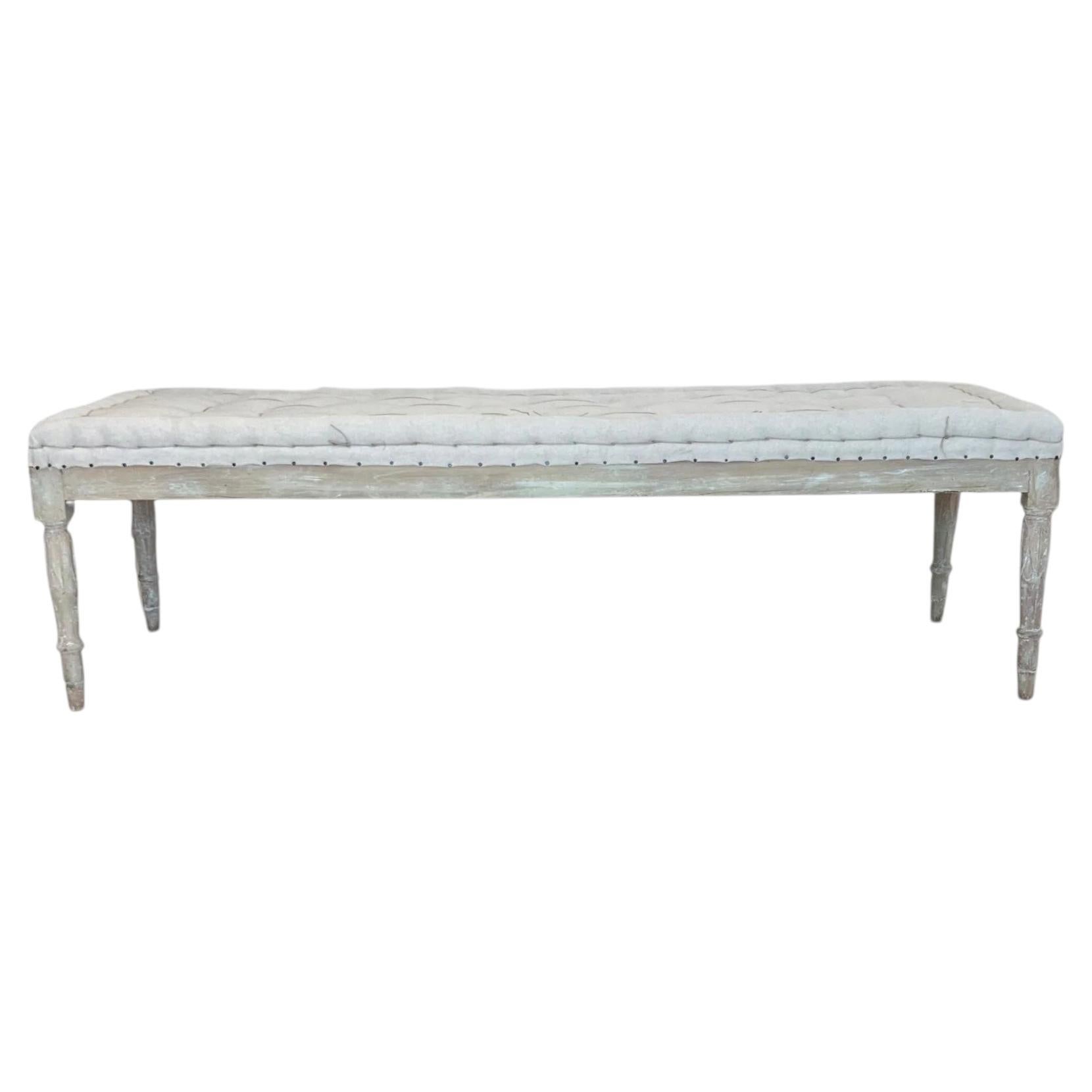 19th Century Gustavian Backless Bench For Sale