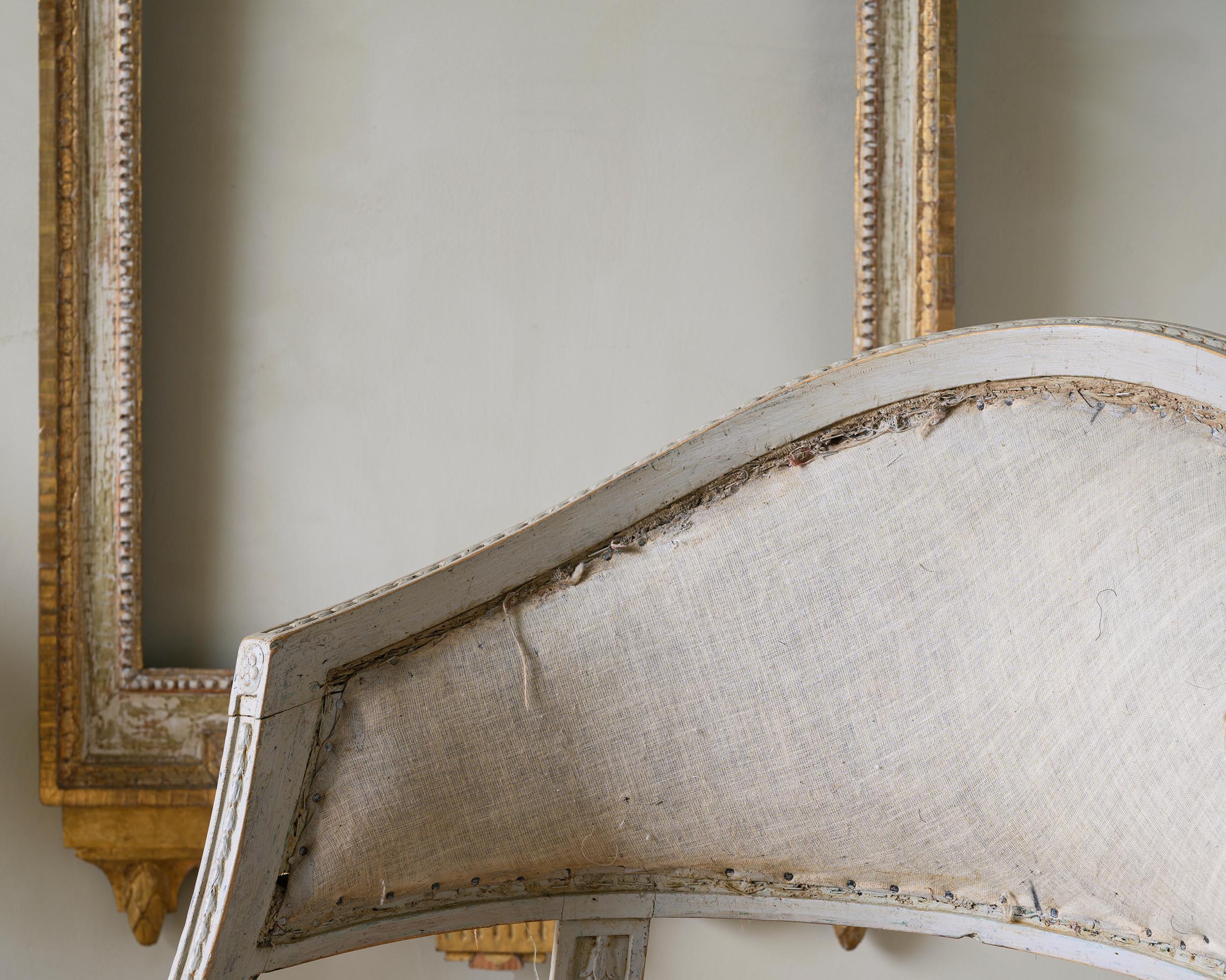 19th Century Gustavian Barrel Back Armchairs In Good Condition In Allerum, SE