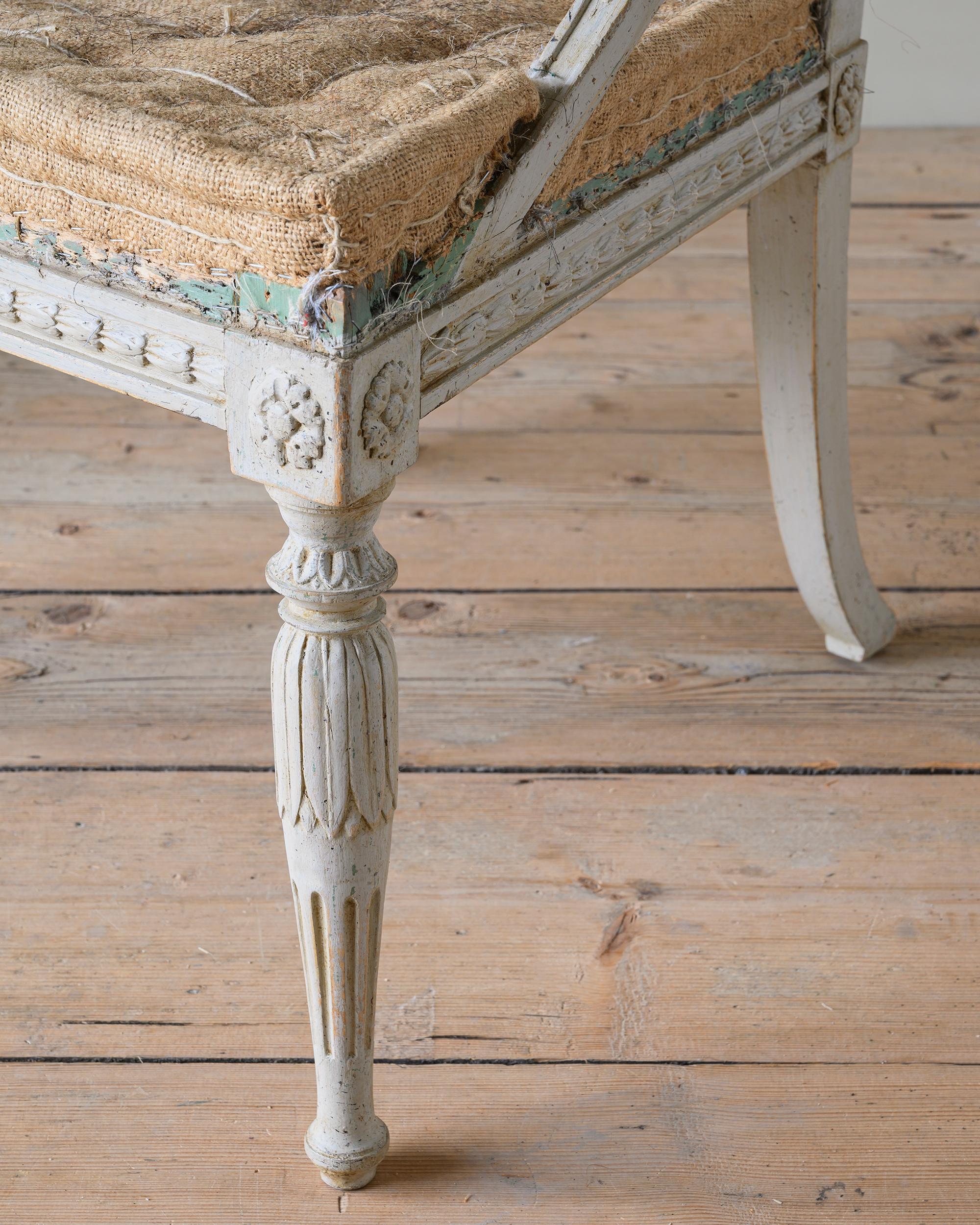 Wood 19th Century Gustavian Barrel Back Armchairs