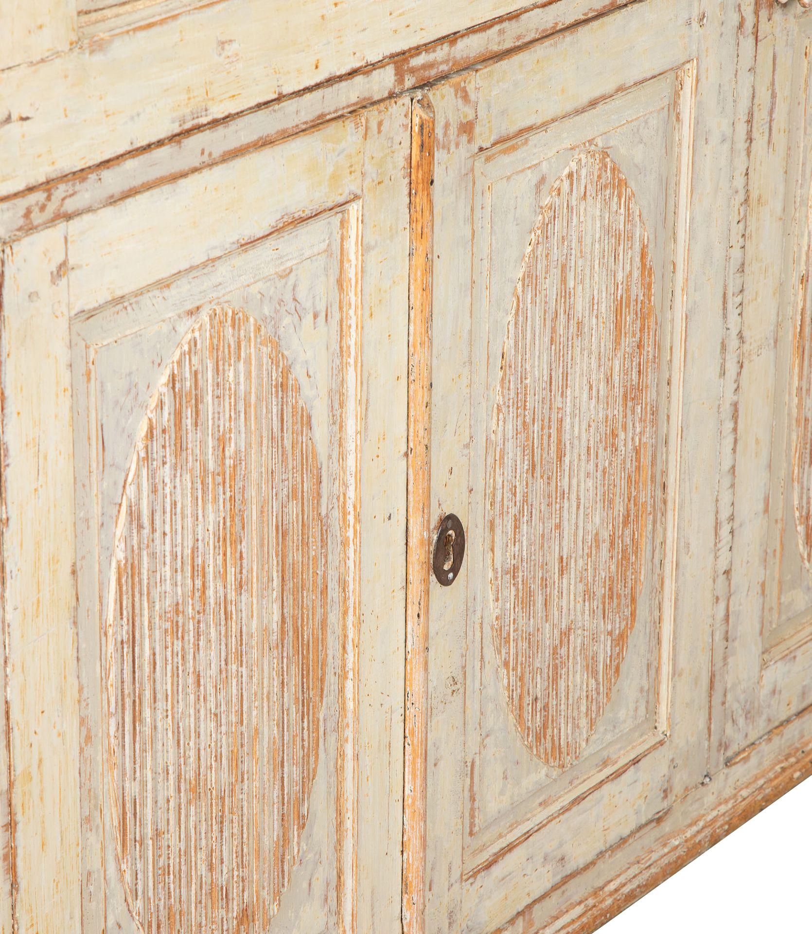 Wood 19th Century Gustavian Buffet with Fall Front Desk For Sale