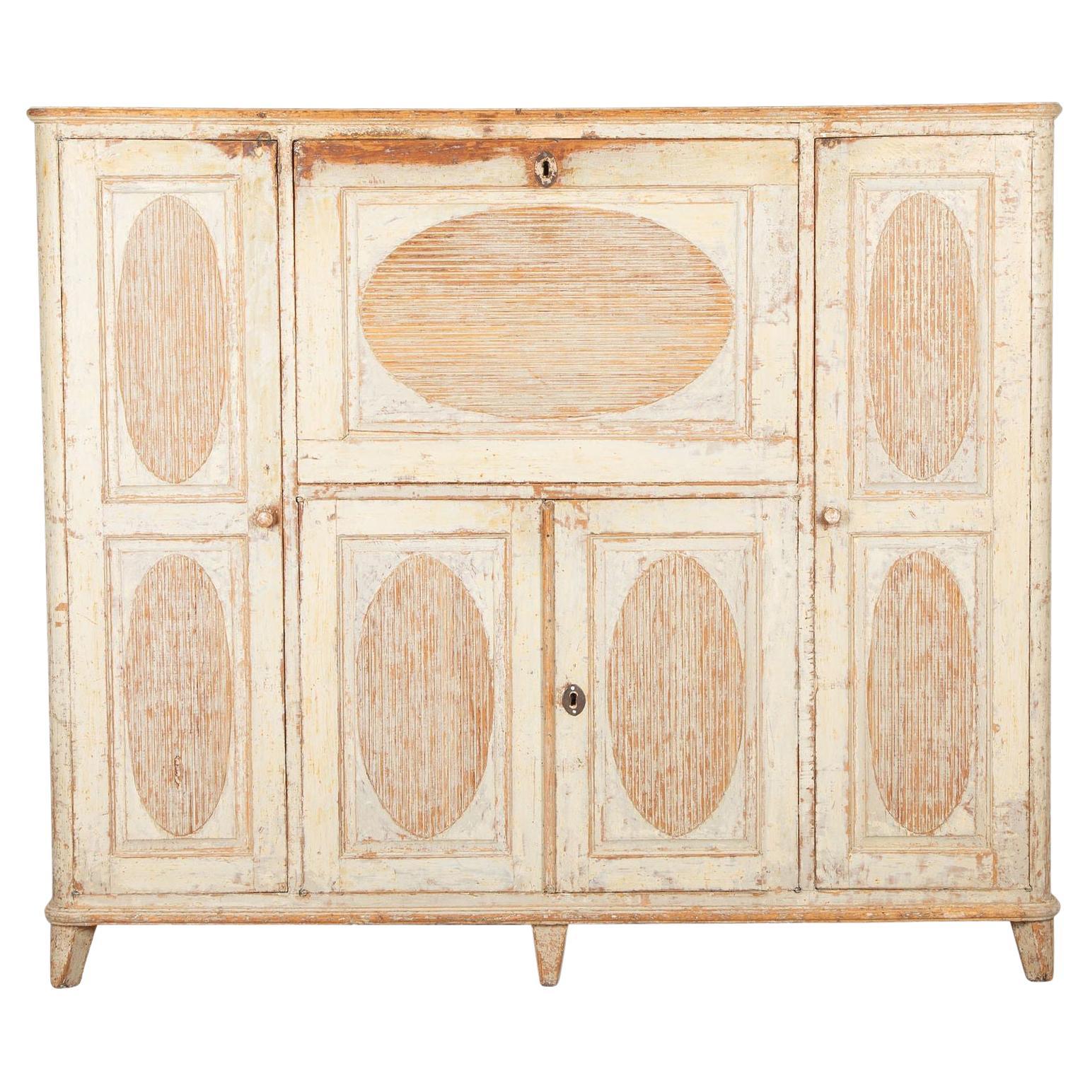 19th Century Gustavian Buffet with Fall Front Desk For Sale