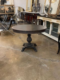 19th Century Gustavian Carved and Painted Occasional Table
