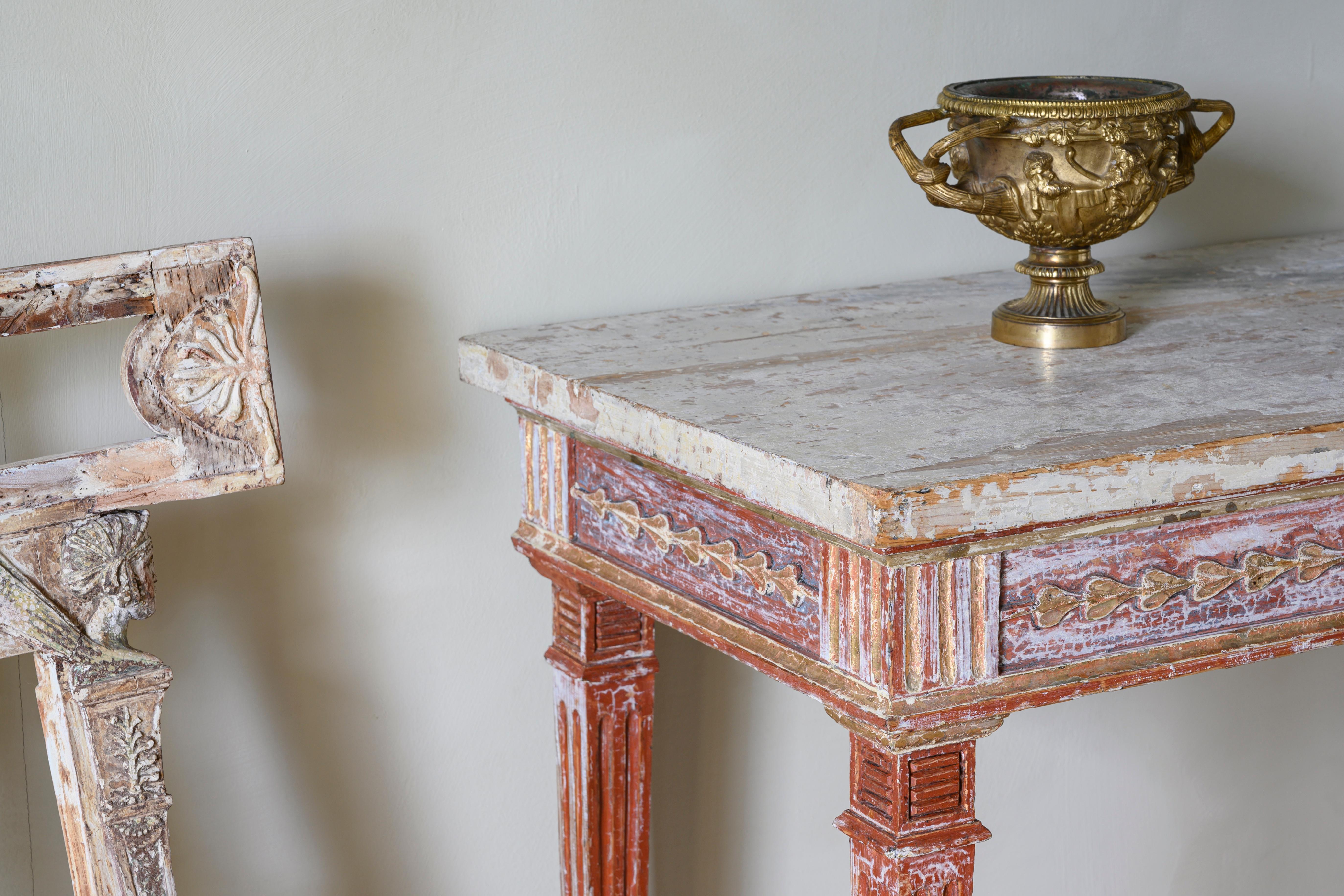 19th Century Gustavian Console Table In Good Condition In Allerum, SE