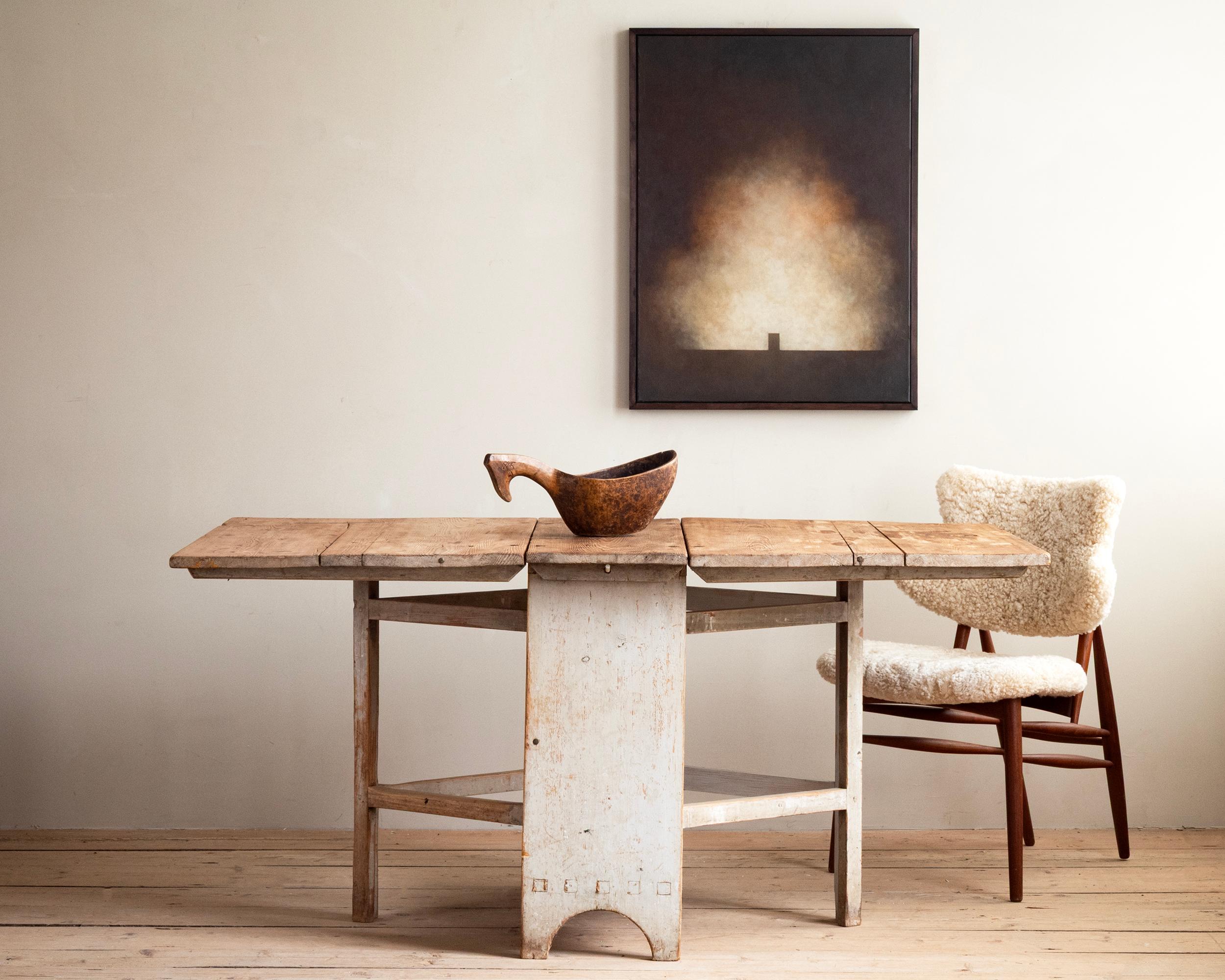 Suédois Table à abattant Gustavienne du 19ème siècle en vente