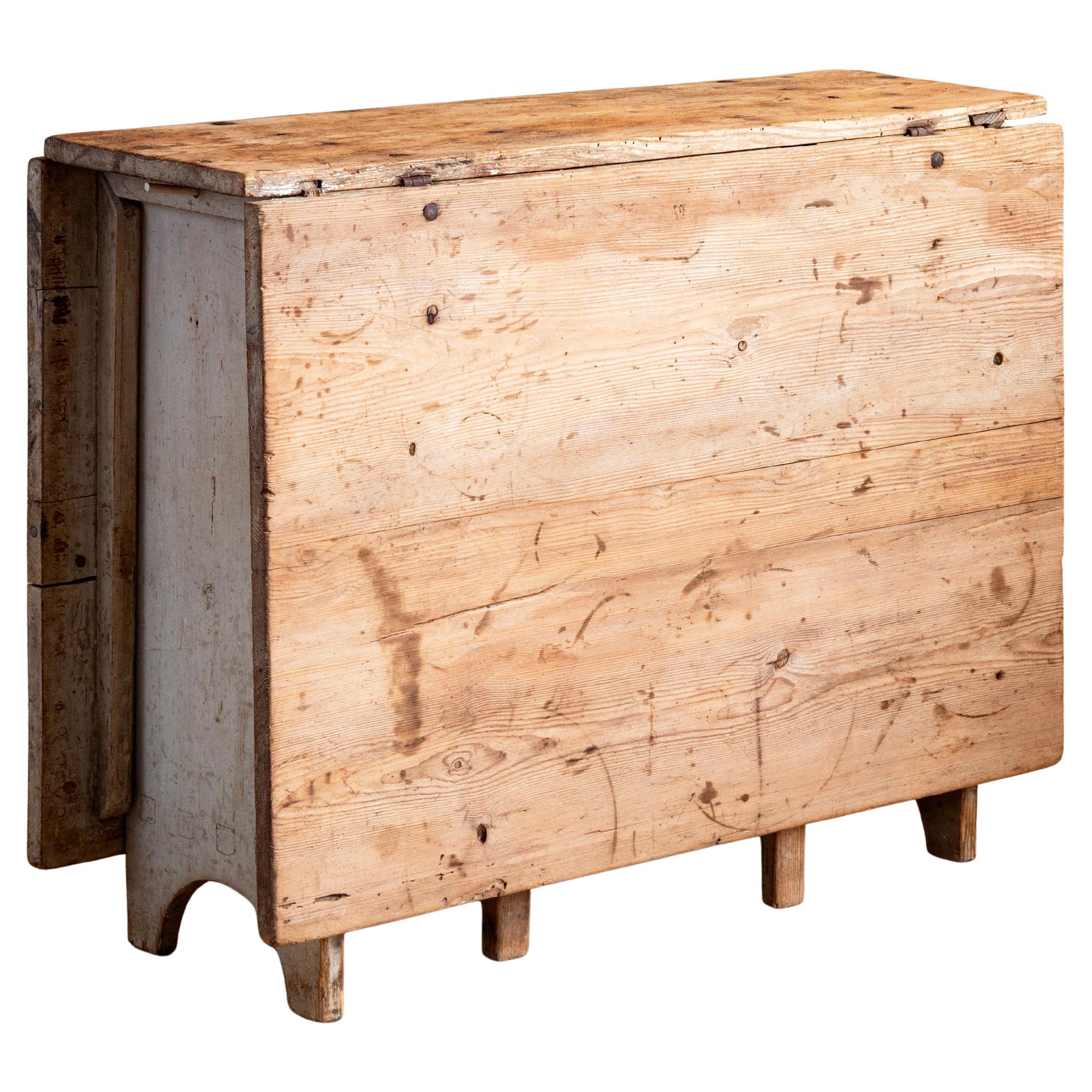 Table à abattant Gustavienne du 19ème siècle en vente